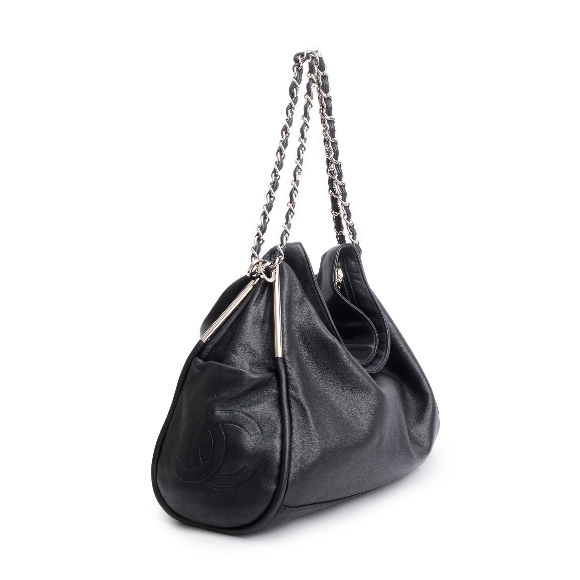 Chanel Black Leather Large Ultimate Soft Hobo Bag – Oliver Jewellery