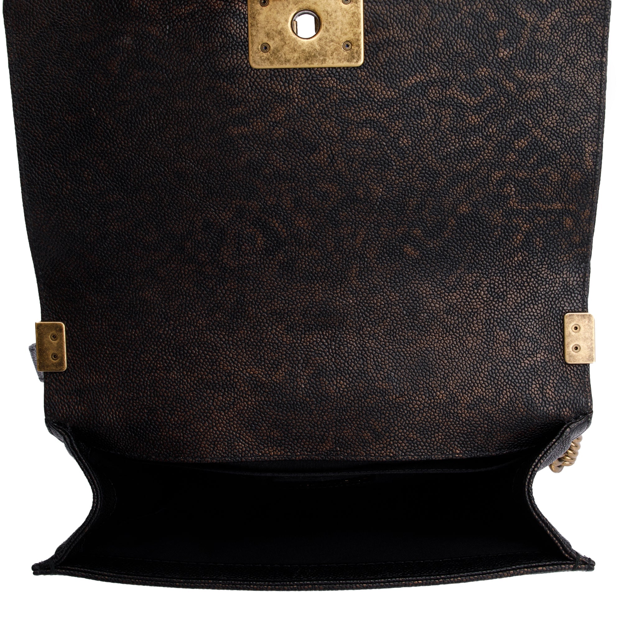 Chanel Black Leather Medium Braided Boy Bag