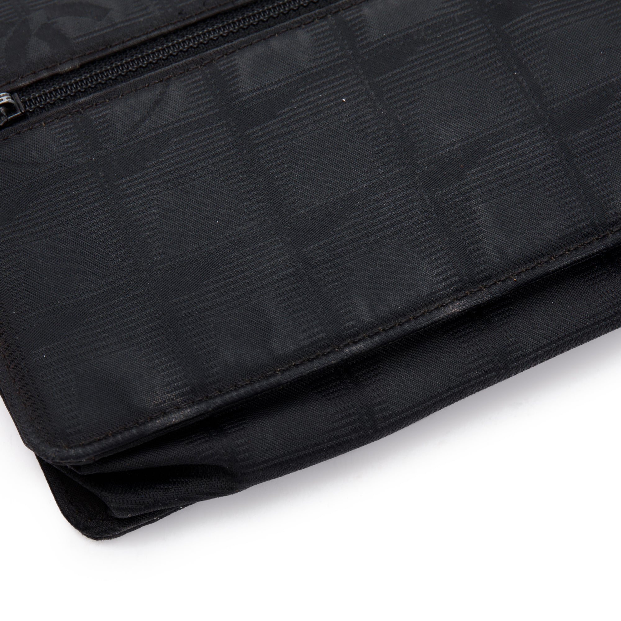 Chanel Black Nylon Travel Ligne Wallet on Chain