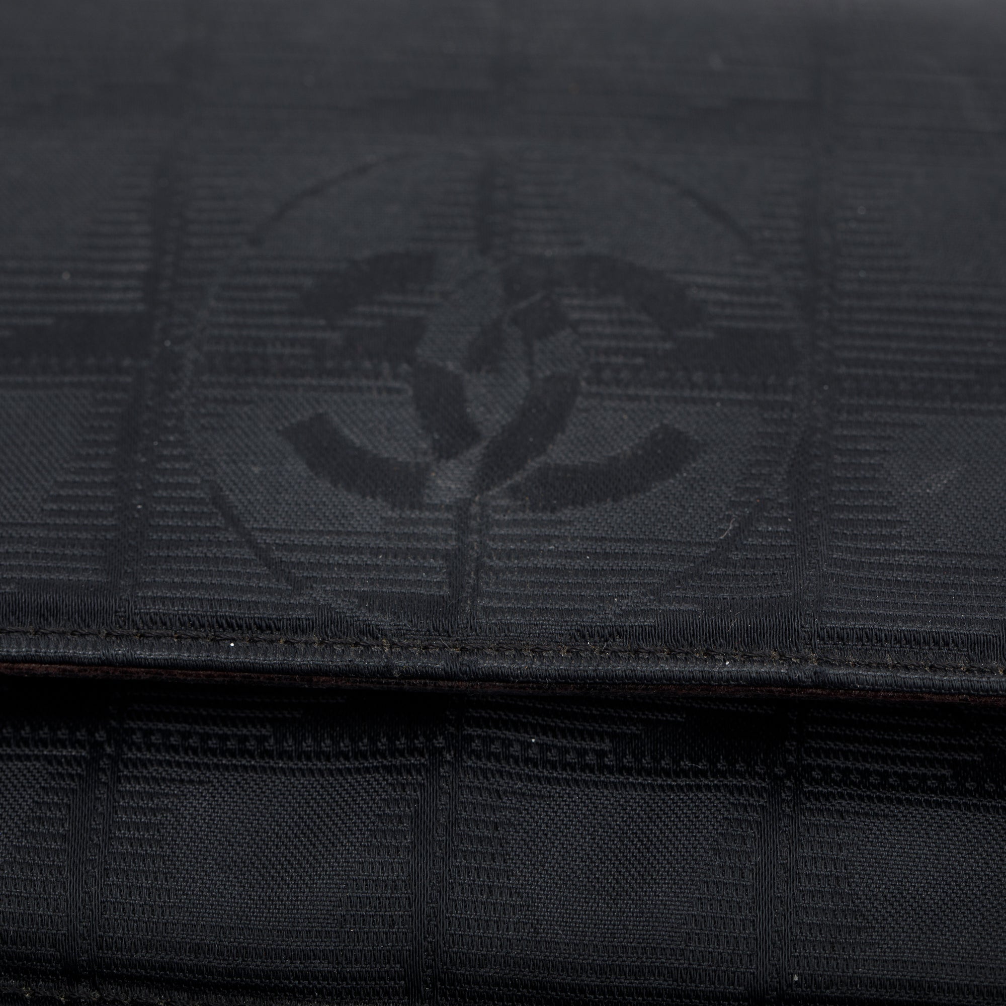 Chanel Black Nylon Travel Ligne Wallet on Chain