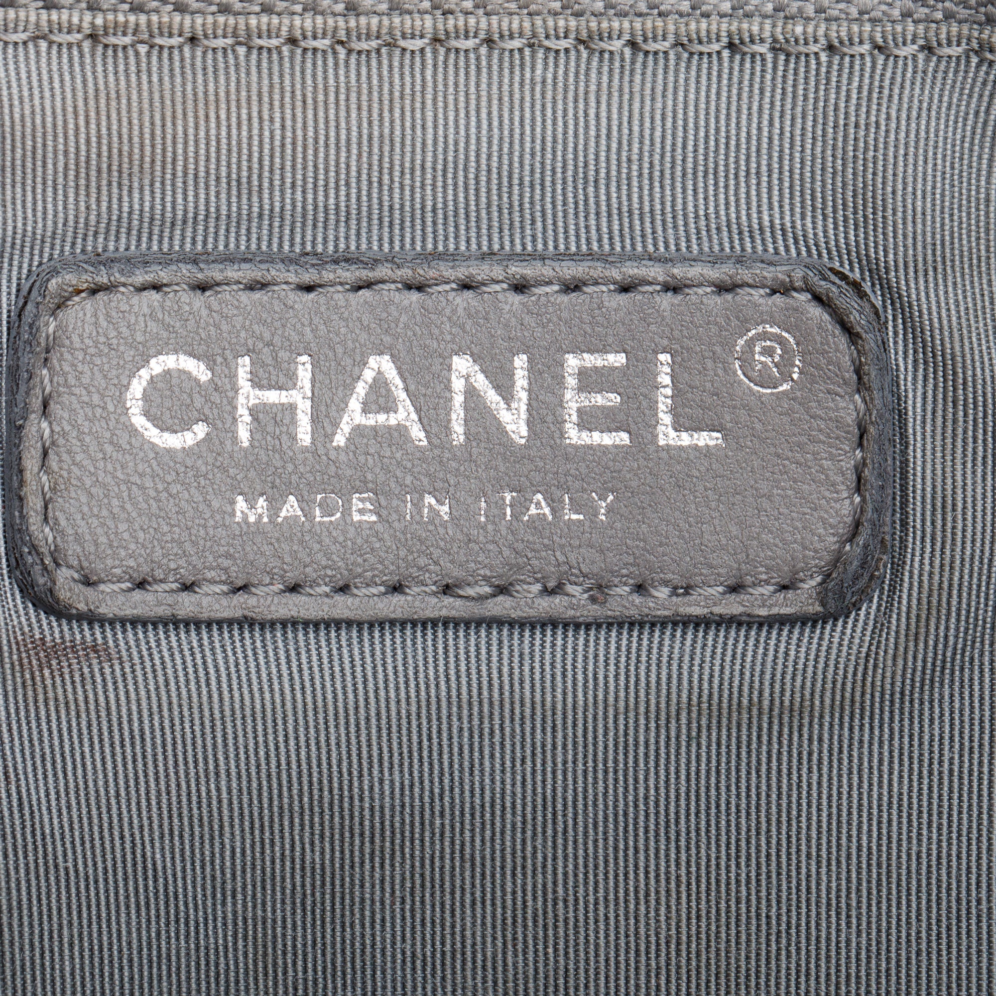 Chanel Black Patent Leather Lipstick Ligne tote