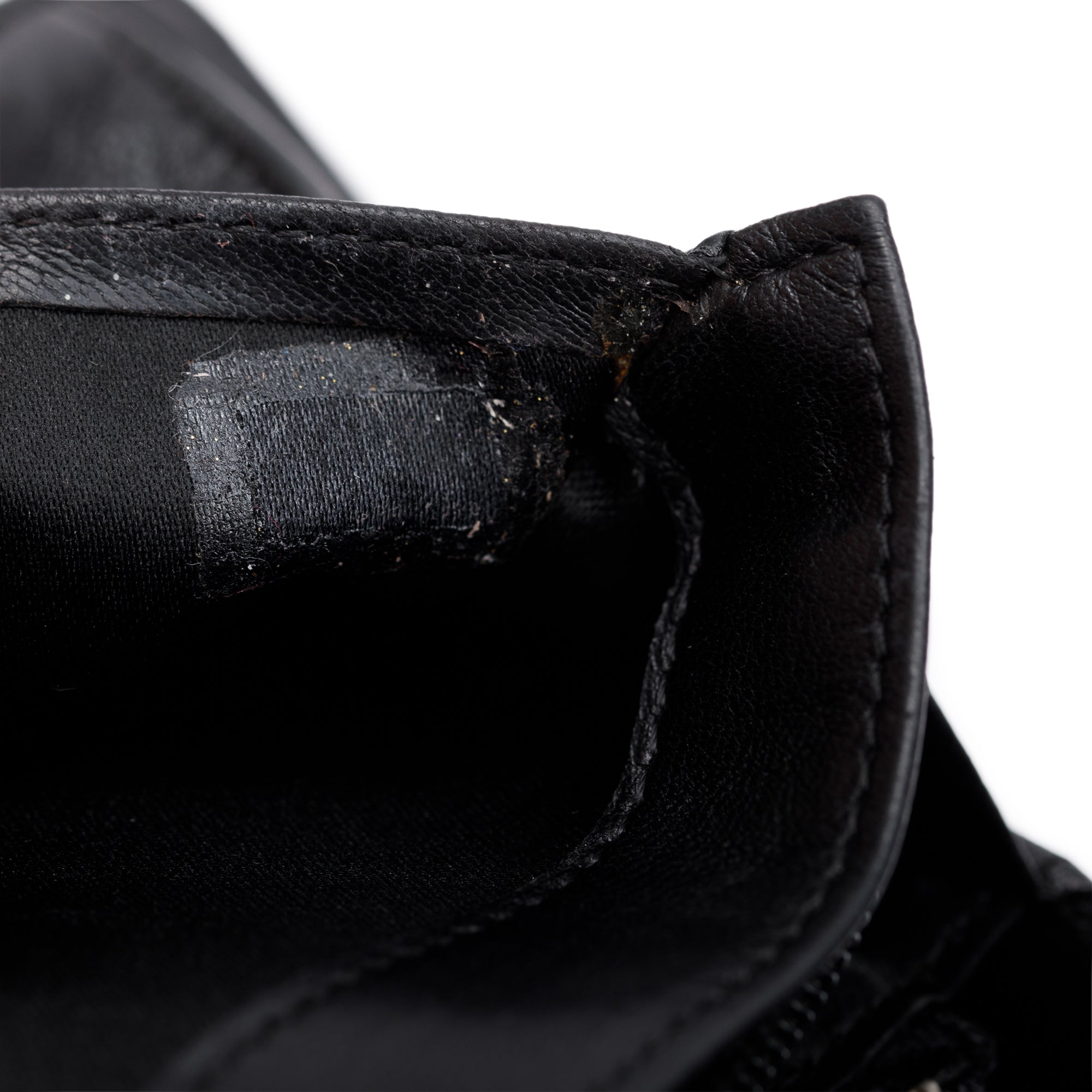 Chanel Black Patent Leather Lucky Symbols Bifold Wallet w/ Box & Authenticity Card