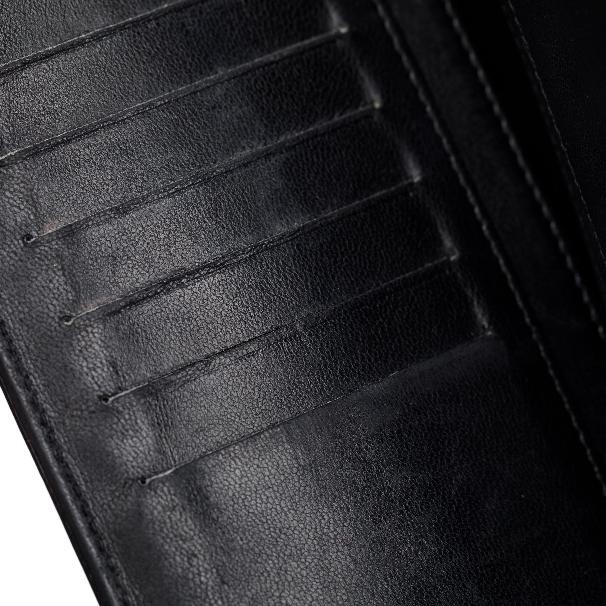 Chanel Black Patent Leather Lucky Symbols Bifold Wallet w/ Box & Authenticity Card