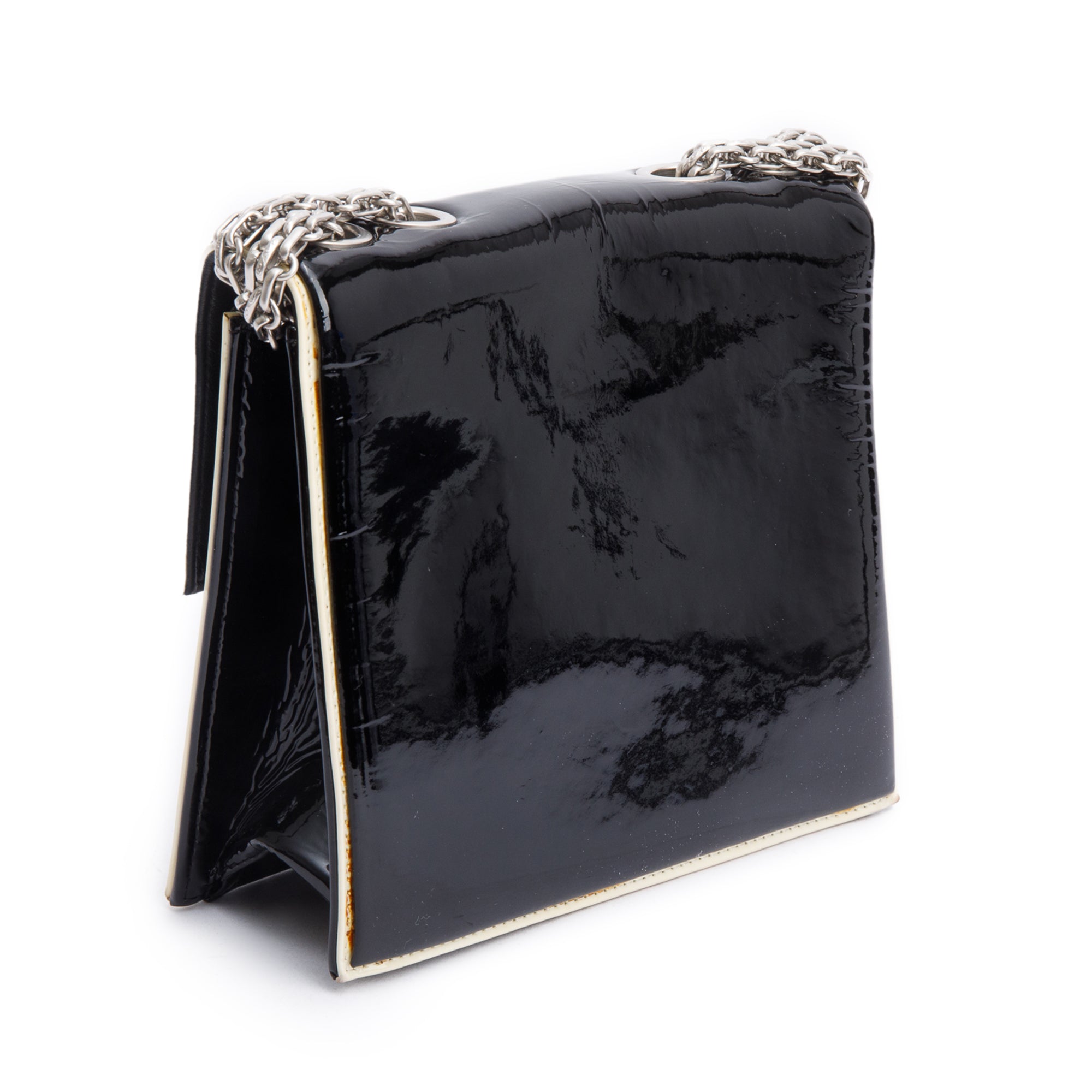 Chanel Black Patent Leather Reissue Square Flap Bag w/ Box & Authenticity Card