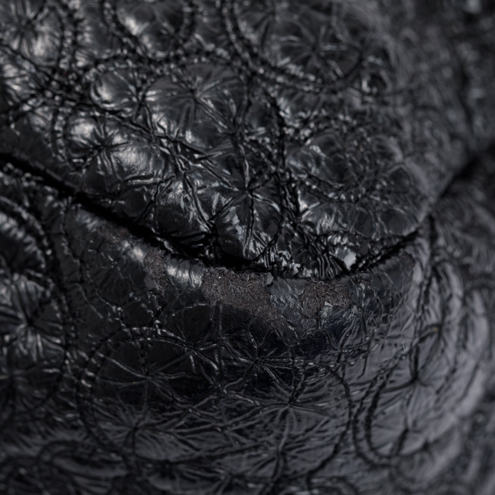 Chanel Black Patent Leather Rock In Moscow Flap Bag