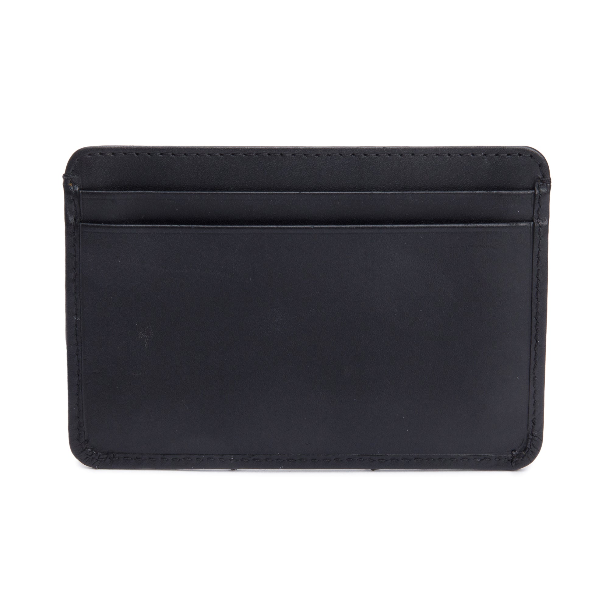 Chanel Black Quilted Calfskin Leather Cambon Ligne Card Holder w/ Authenticity Card