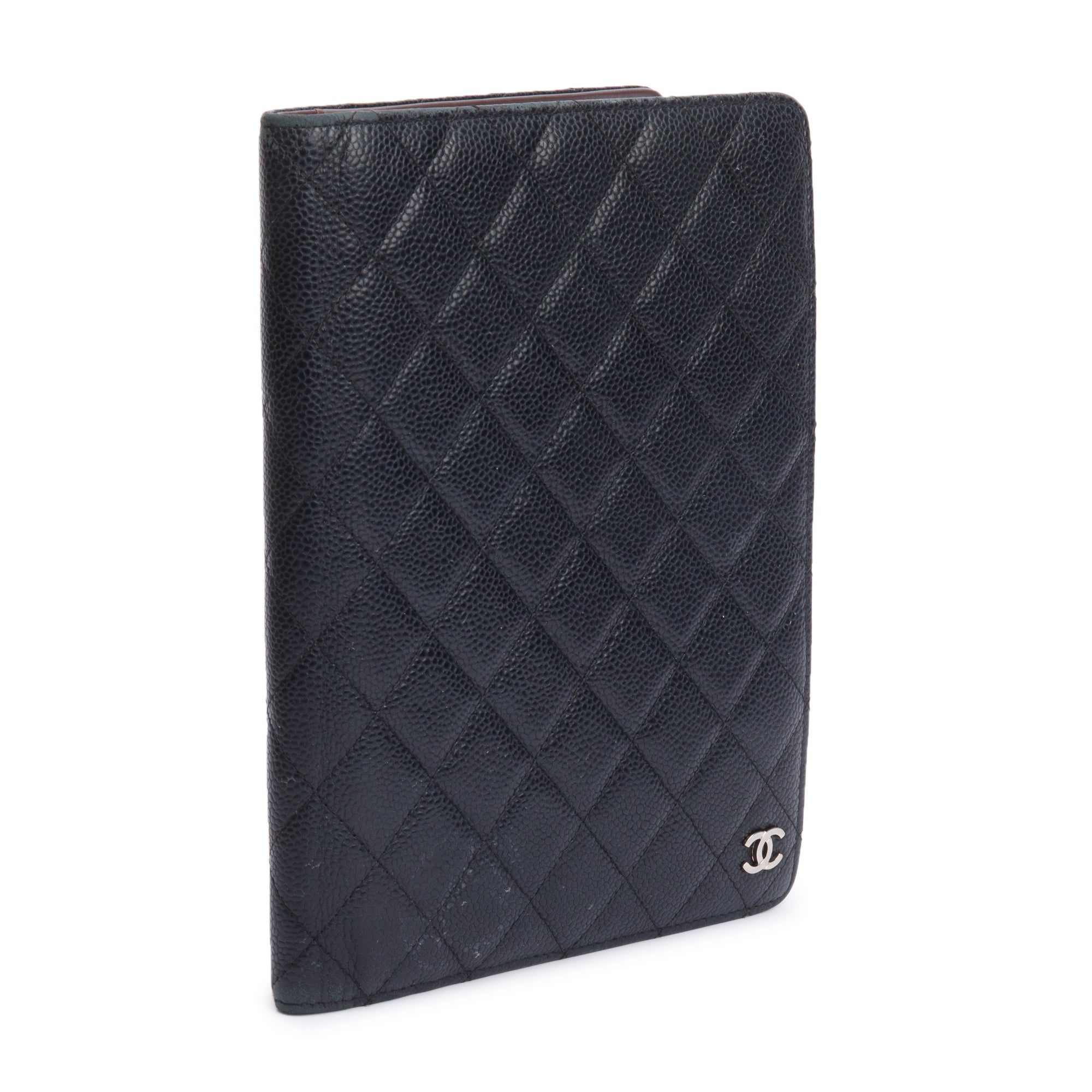 Chanel Black Quilted Caviar Leather CC Notebook Cover w/ Box – OLIVER'S