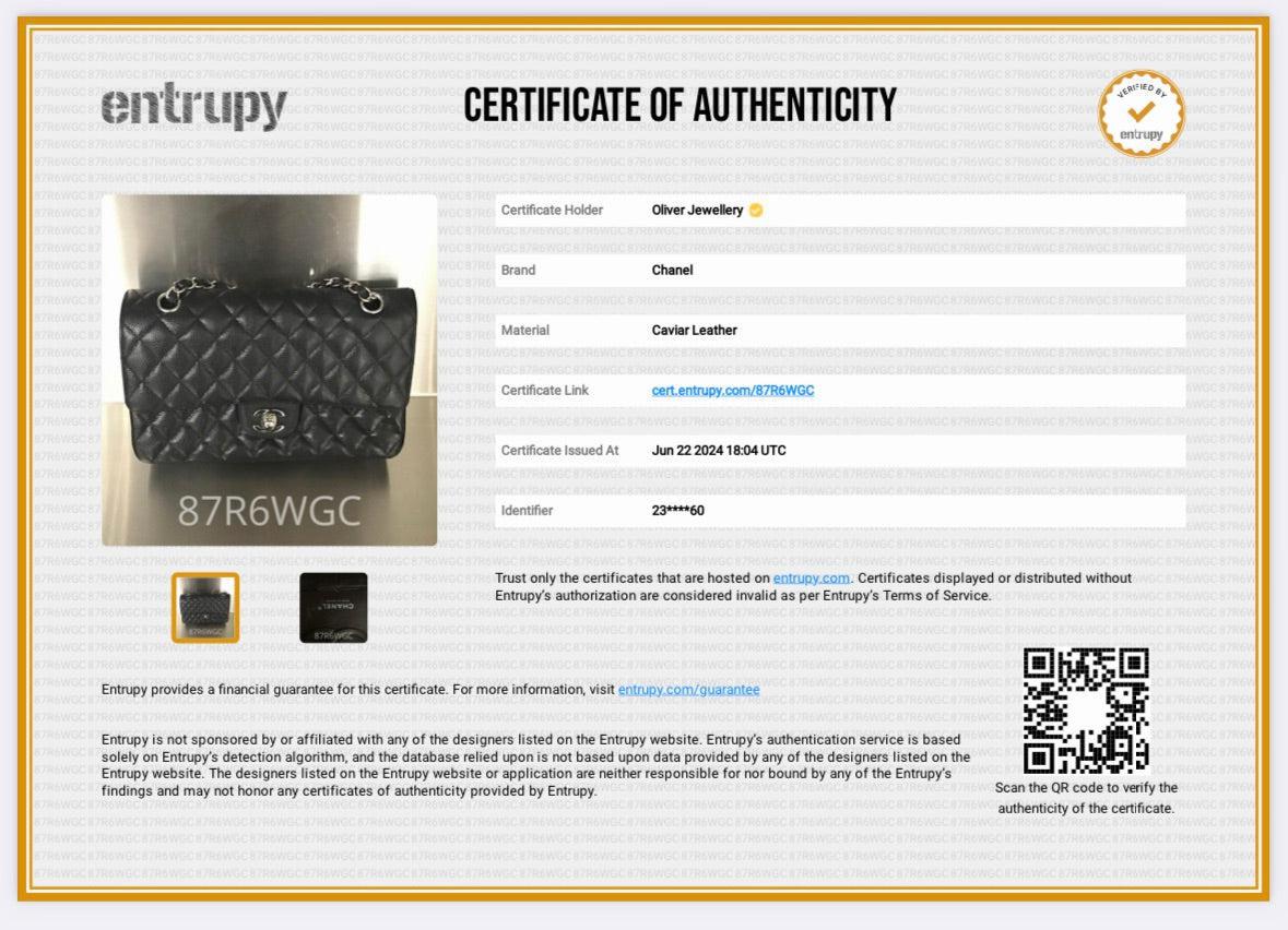 Chanel Black Quilted Caviar Medium Classic Double Flap Bag