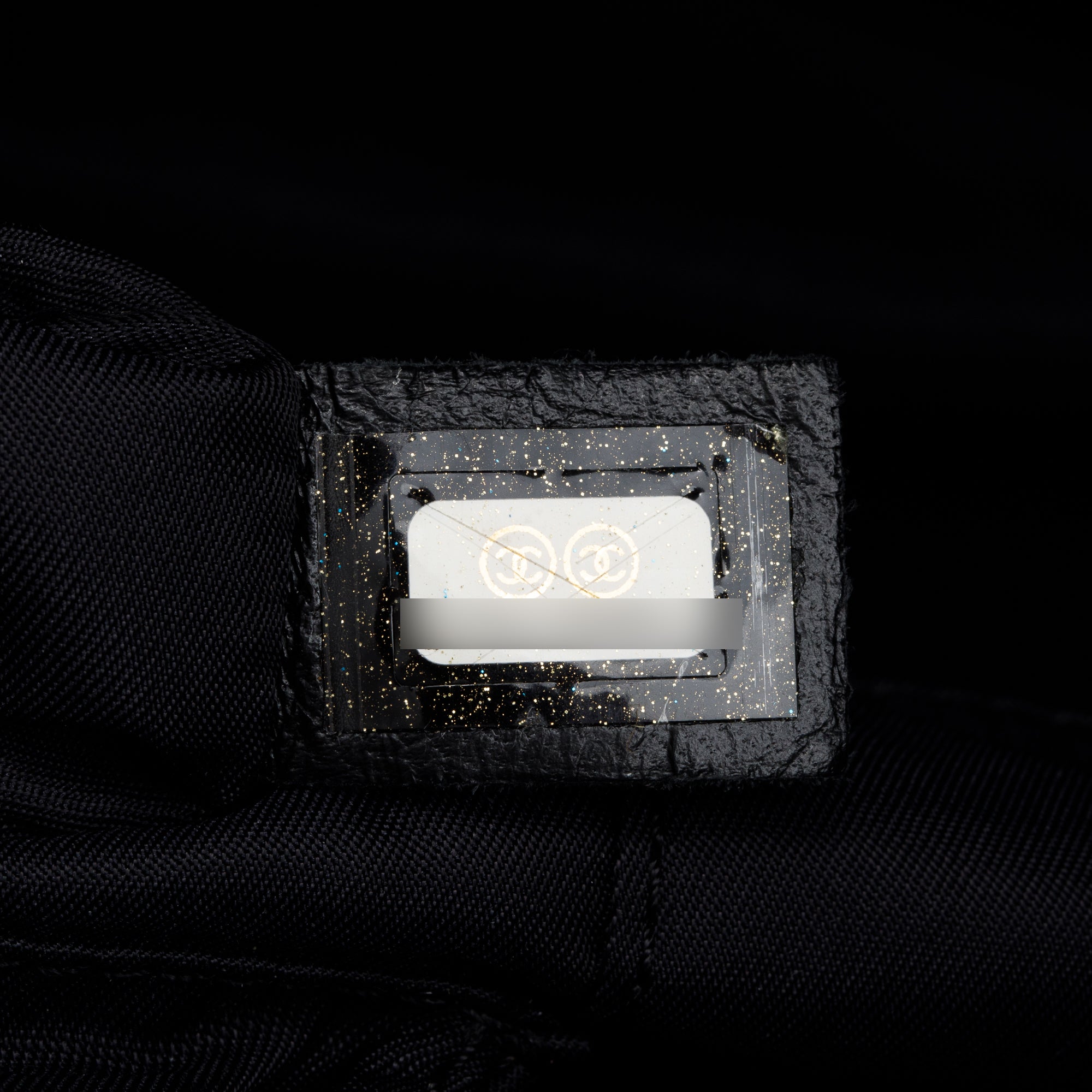 Chanel Black Quilted Coated Canvas Large Paris Biarritz Tote w/ Pouch & Authenticity Card