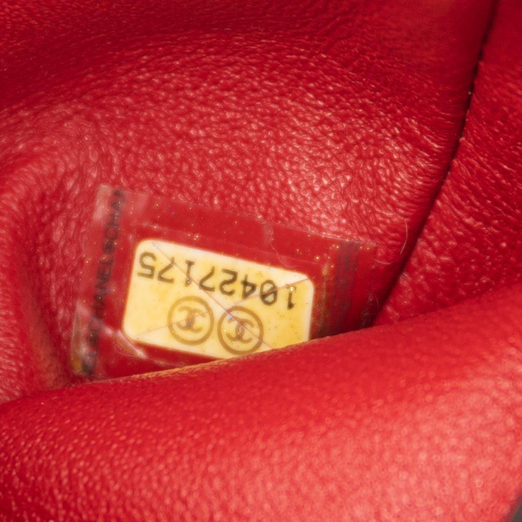 Chanel Black Quilted Lambskin Classic Flap Card Holder on Chain