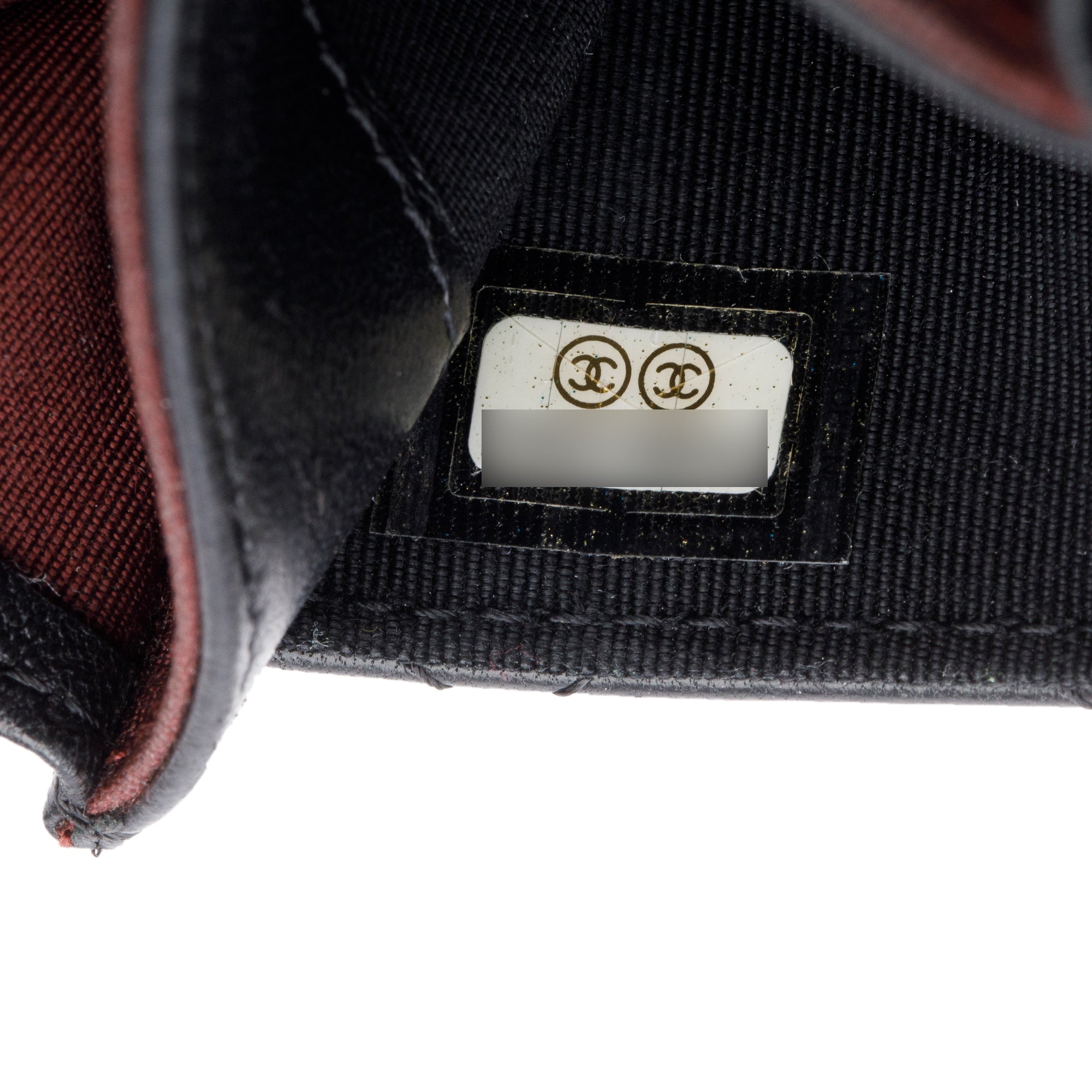 Chanel Black Quilted Lambskin Leather Classic Flap Card Holder