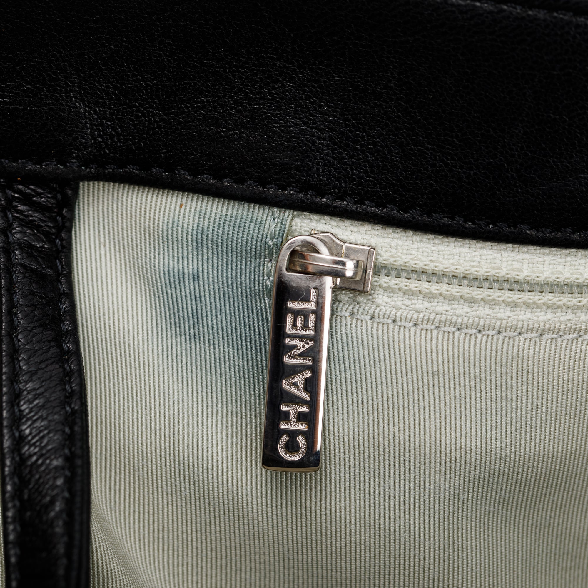 Chanel Black Quilted Lambskin Leather Maxi Chain Around Flap Bag w/ Box & Authenticity Card