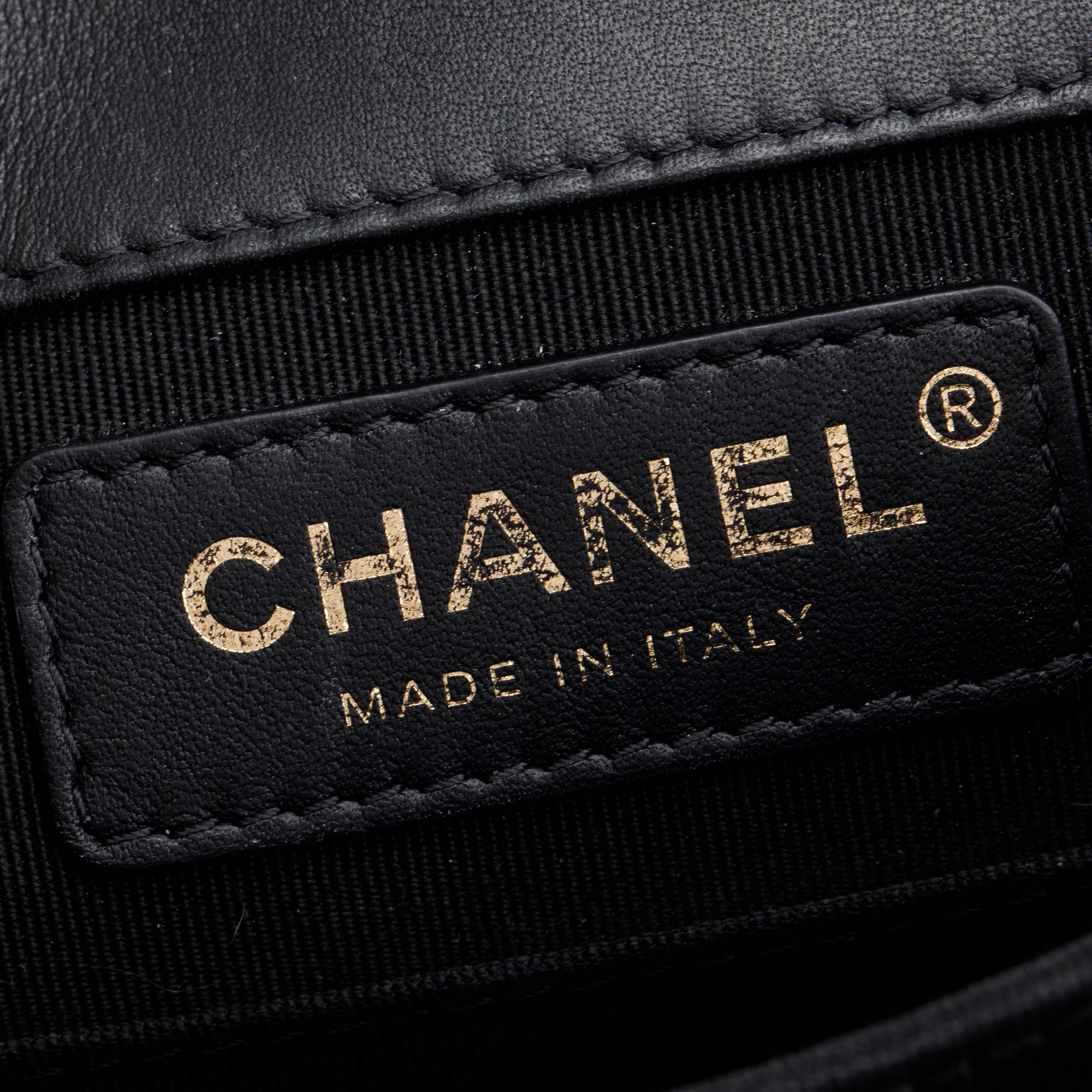 Chanel Black Quilted Lambskin Leather North/South Boy Bag w/ Box & Authenticity