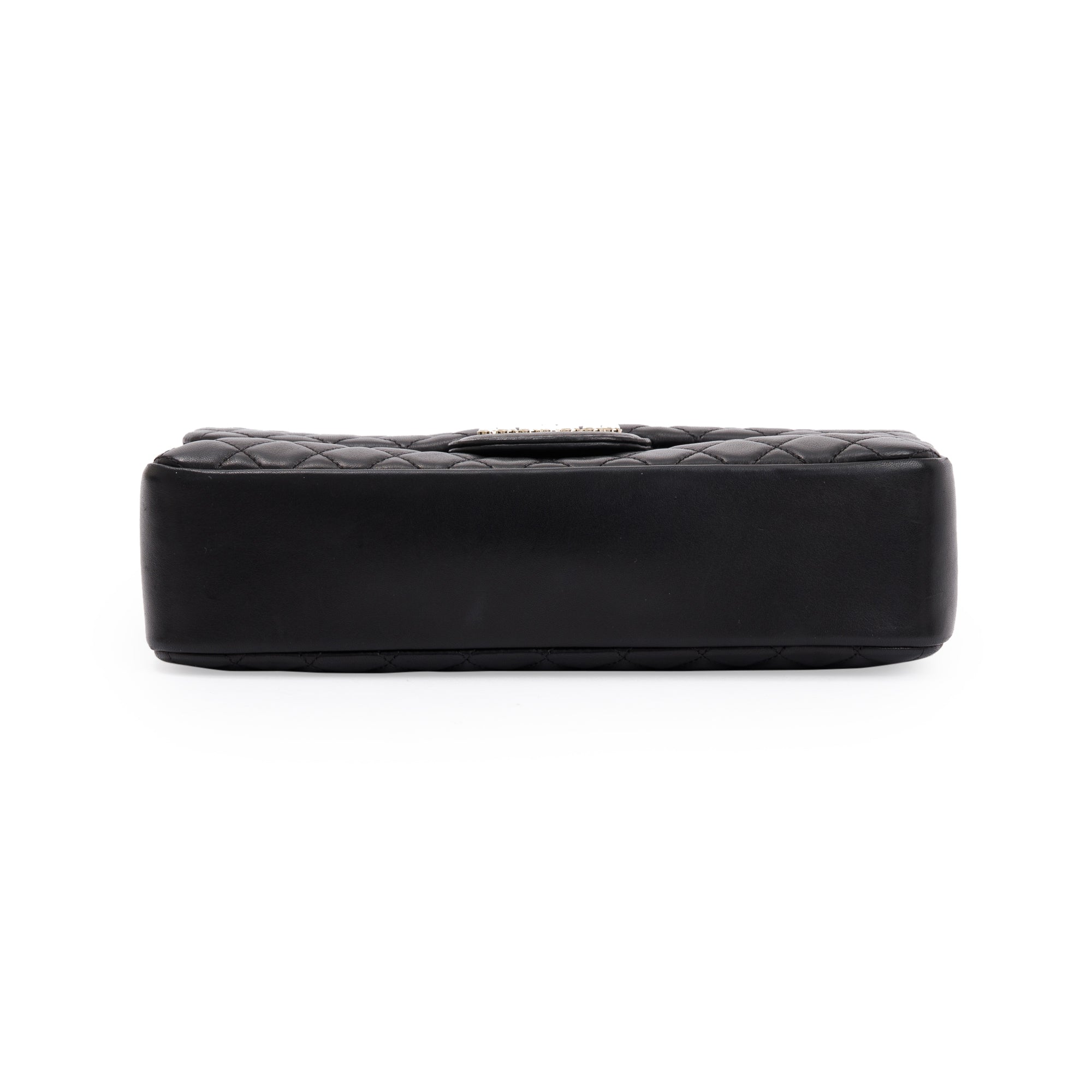 Chanel Black Quilted Lambskin Leather Westmintser Pearl Flap Bag w/ Box & Authenticity Card