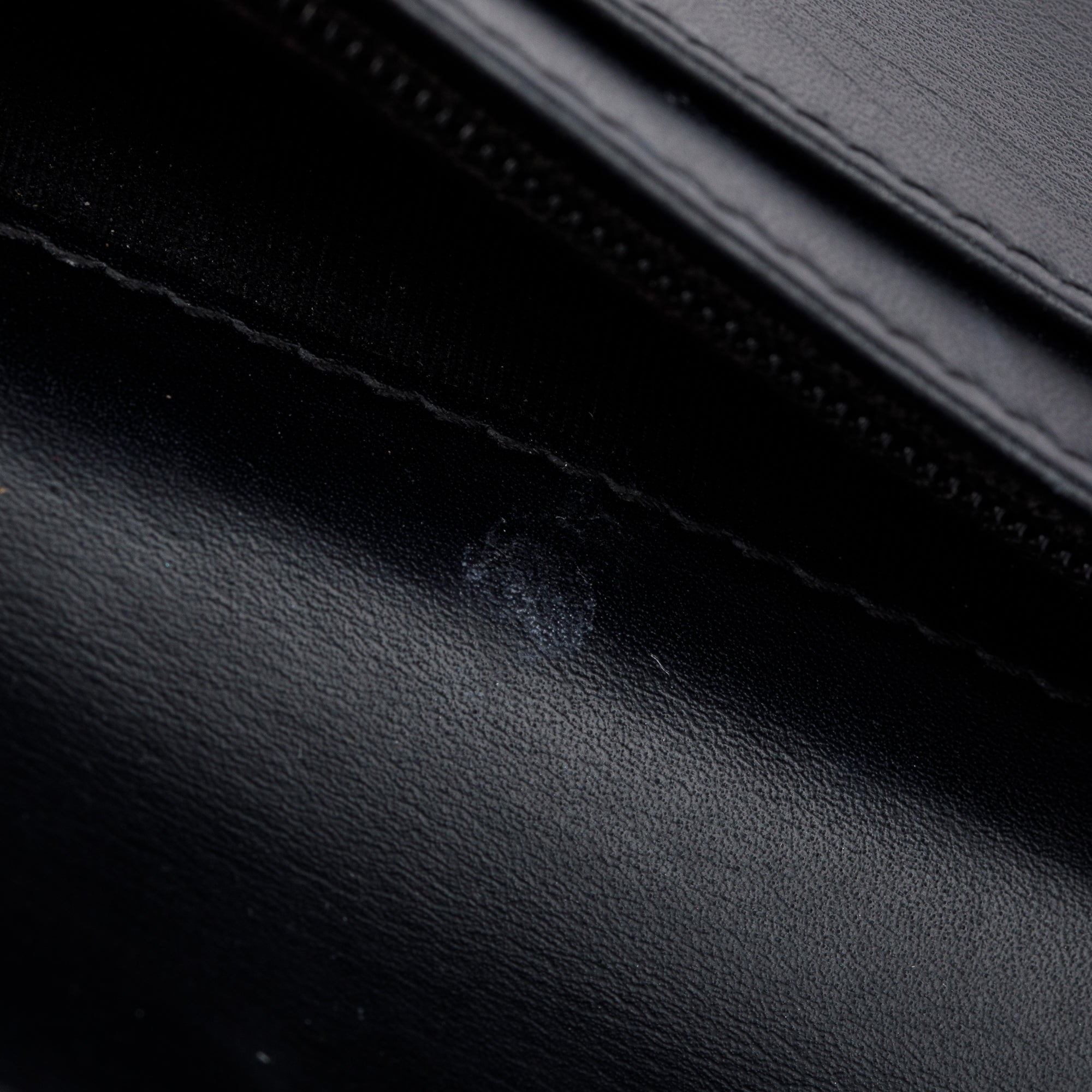 Chanel Black Quilted Patent Leather Brilliant Yen Wallet w/ Box & Authenticity Card