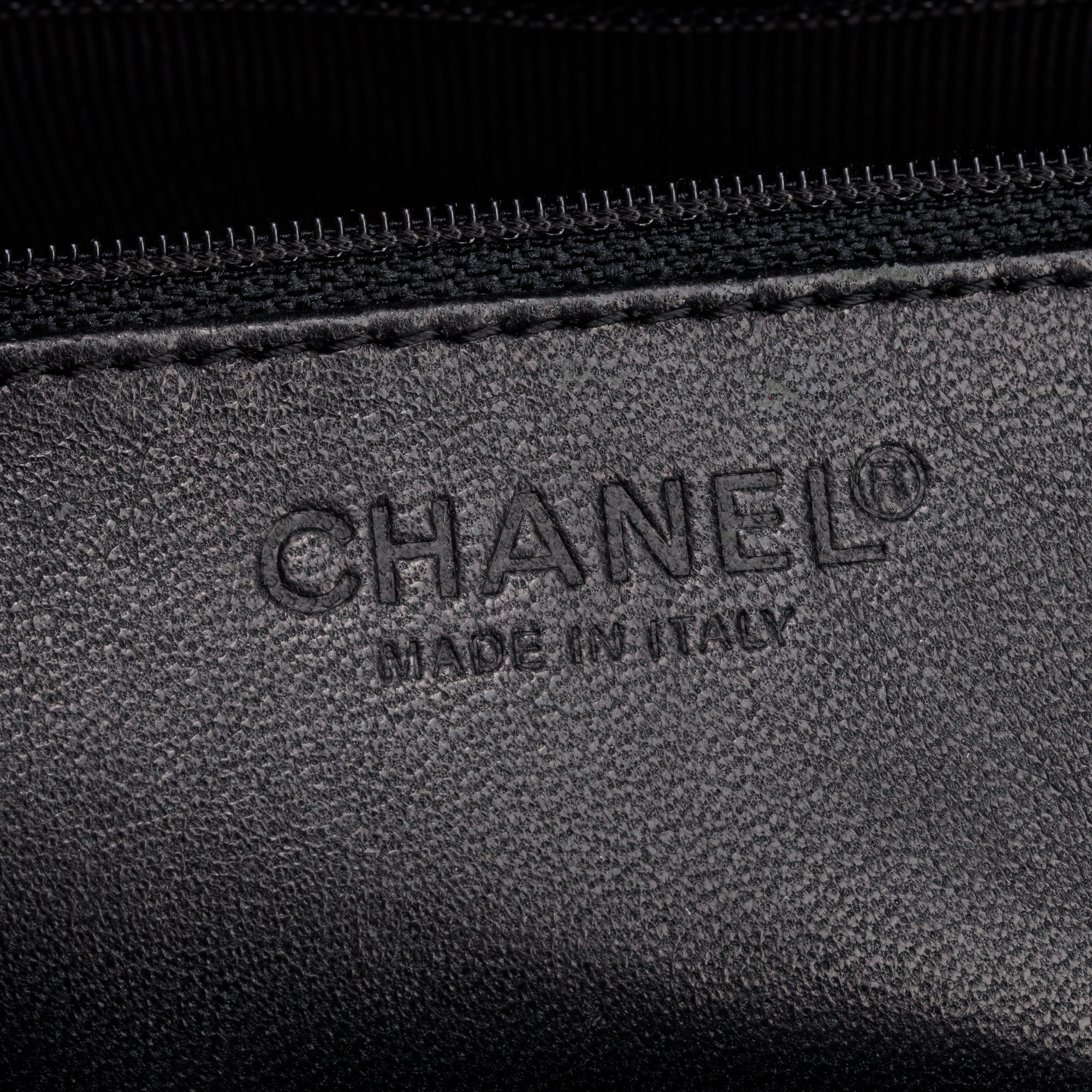 Chanel Black Quilted Patent Leather Chocolate Bar CC Tote Bag