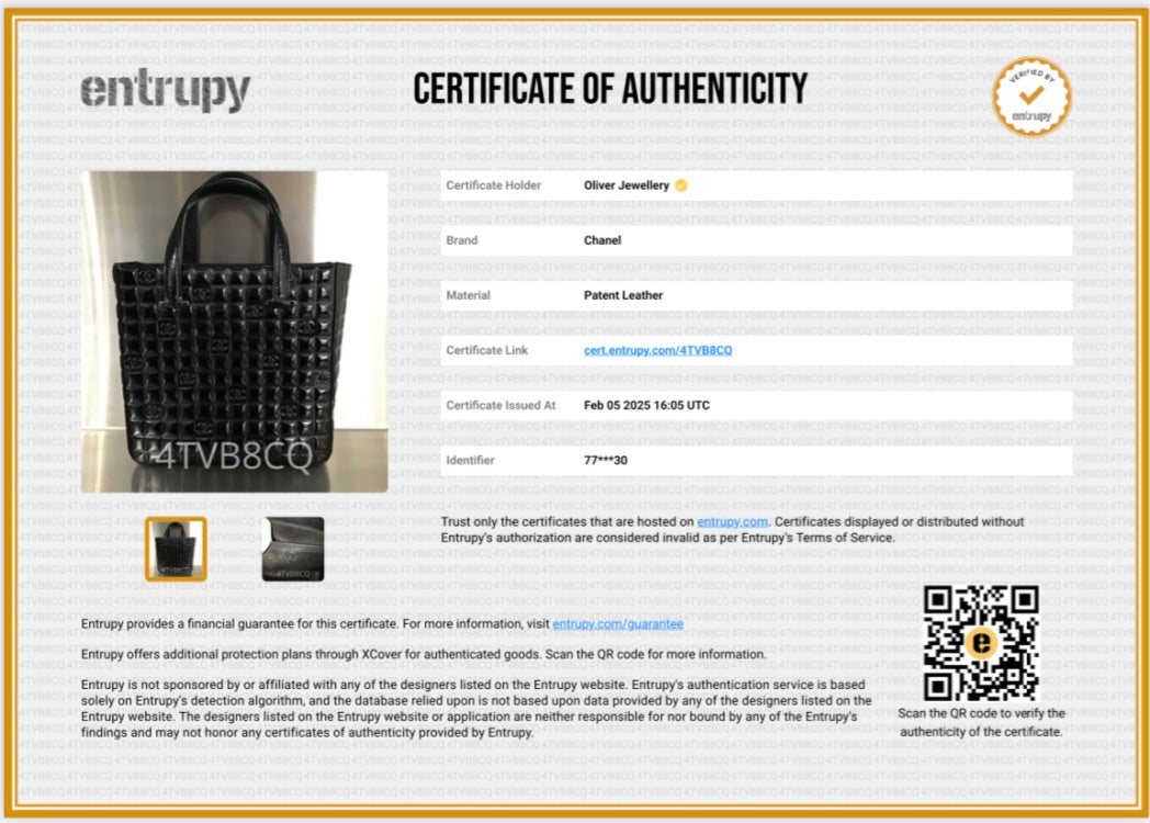 Chanel Black Quilted Patent Leather Chocolate Bar CC Tote Bag