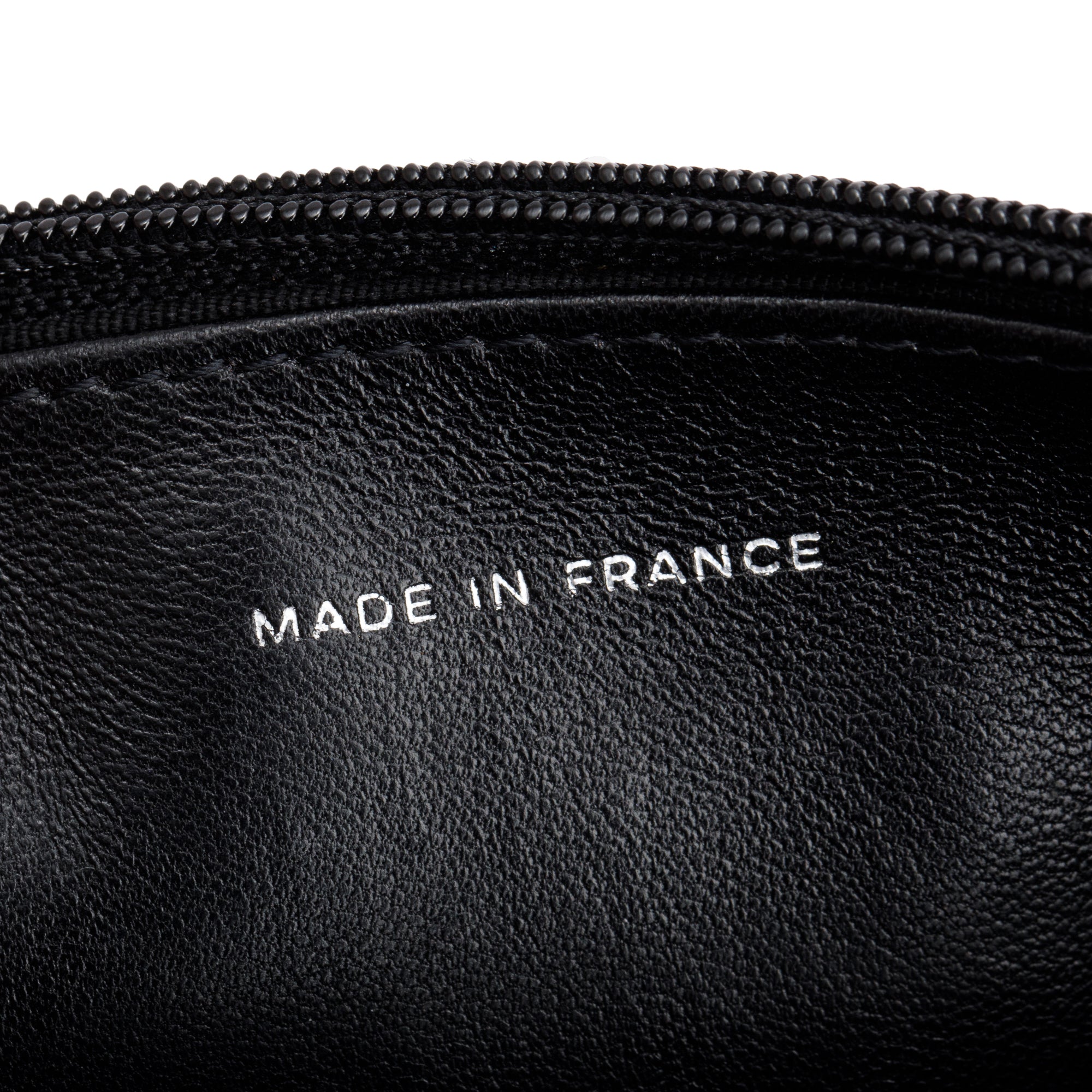 Chanel Black Quilted Patent Leather Classic Wallet on Chain