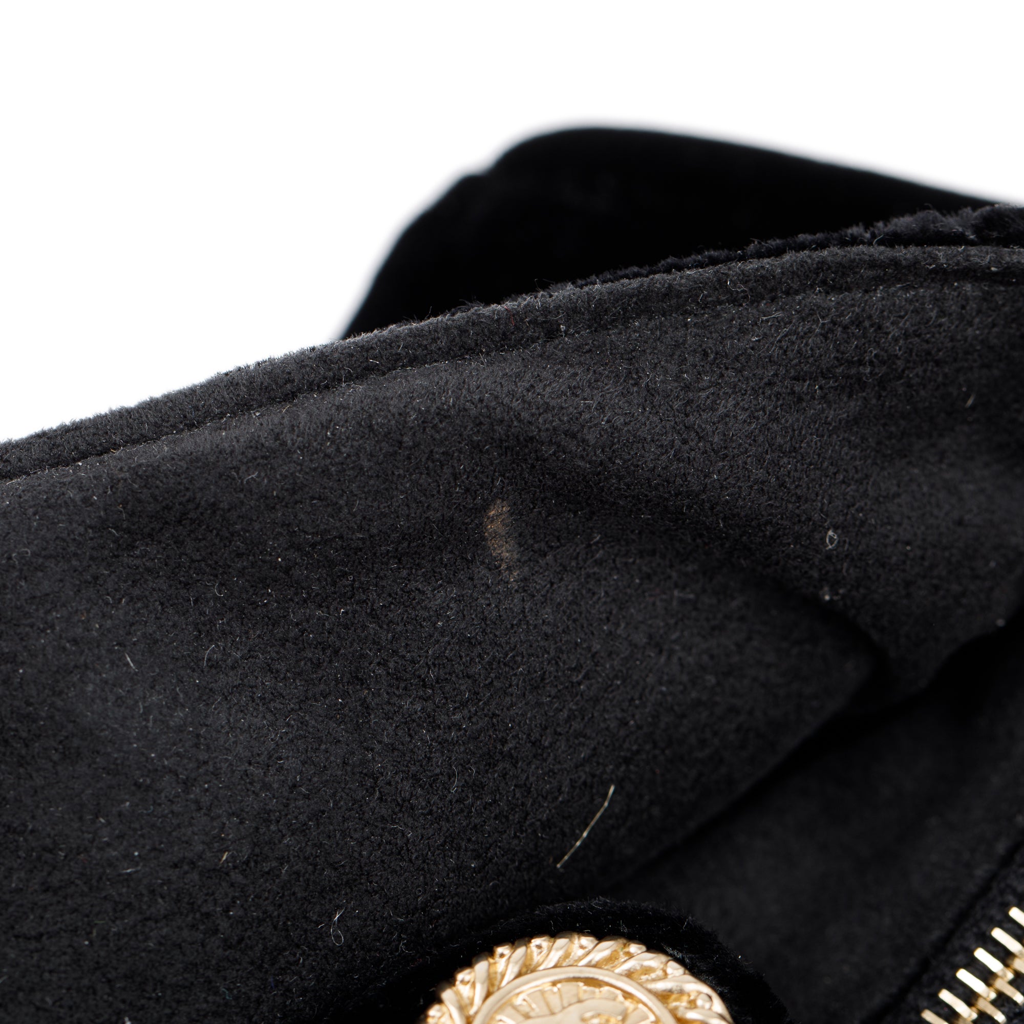 Chanel Black Velvet O-Phone Holder Pouch w/ Box