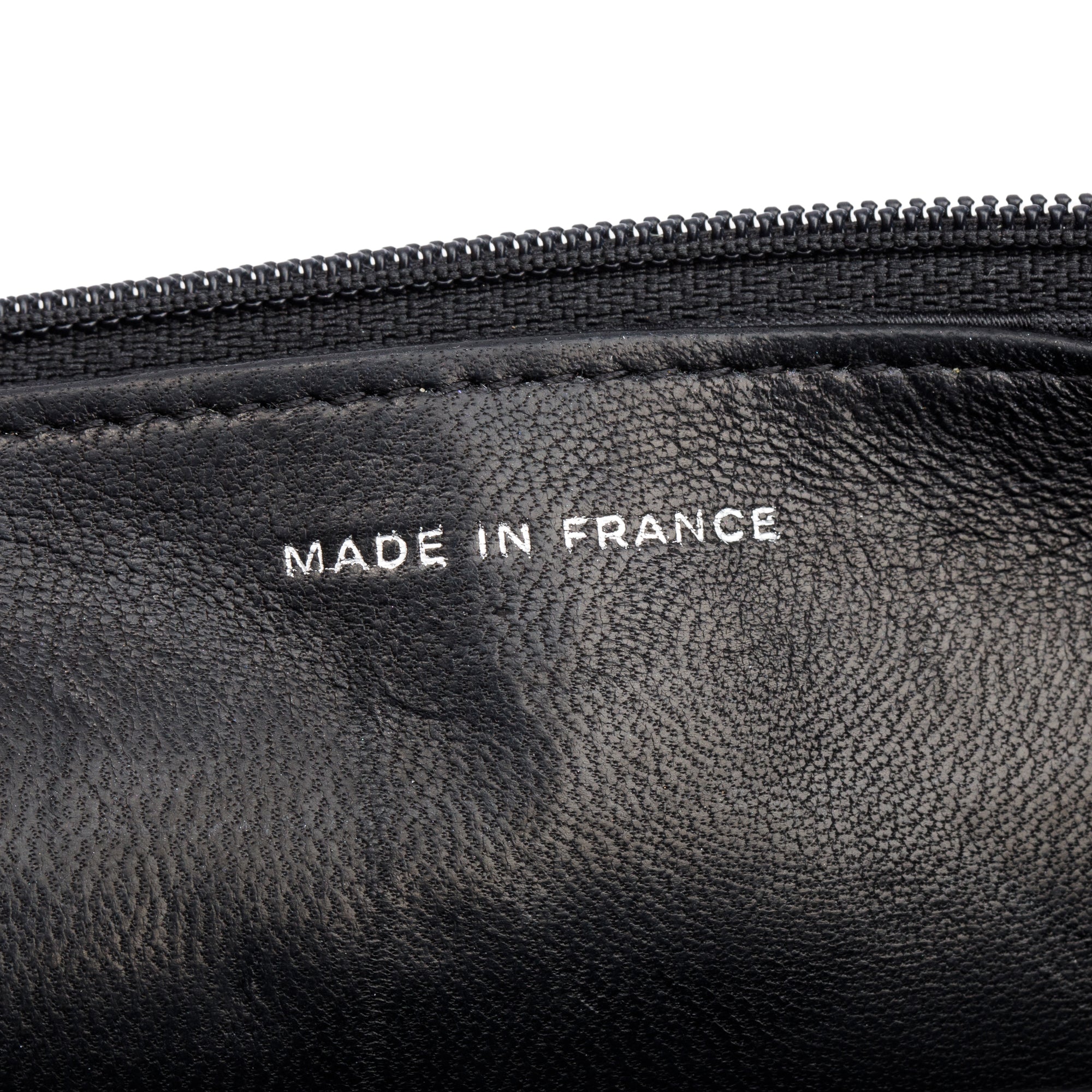 Chanel Black Vertical Quilted Lambskin Leather Wallet on Chain