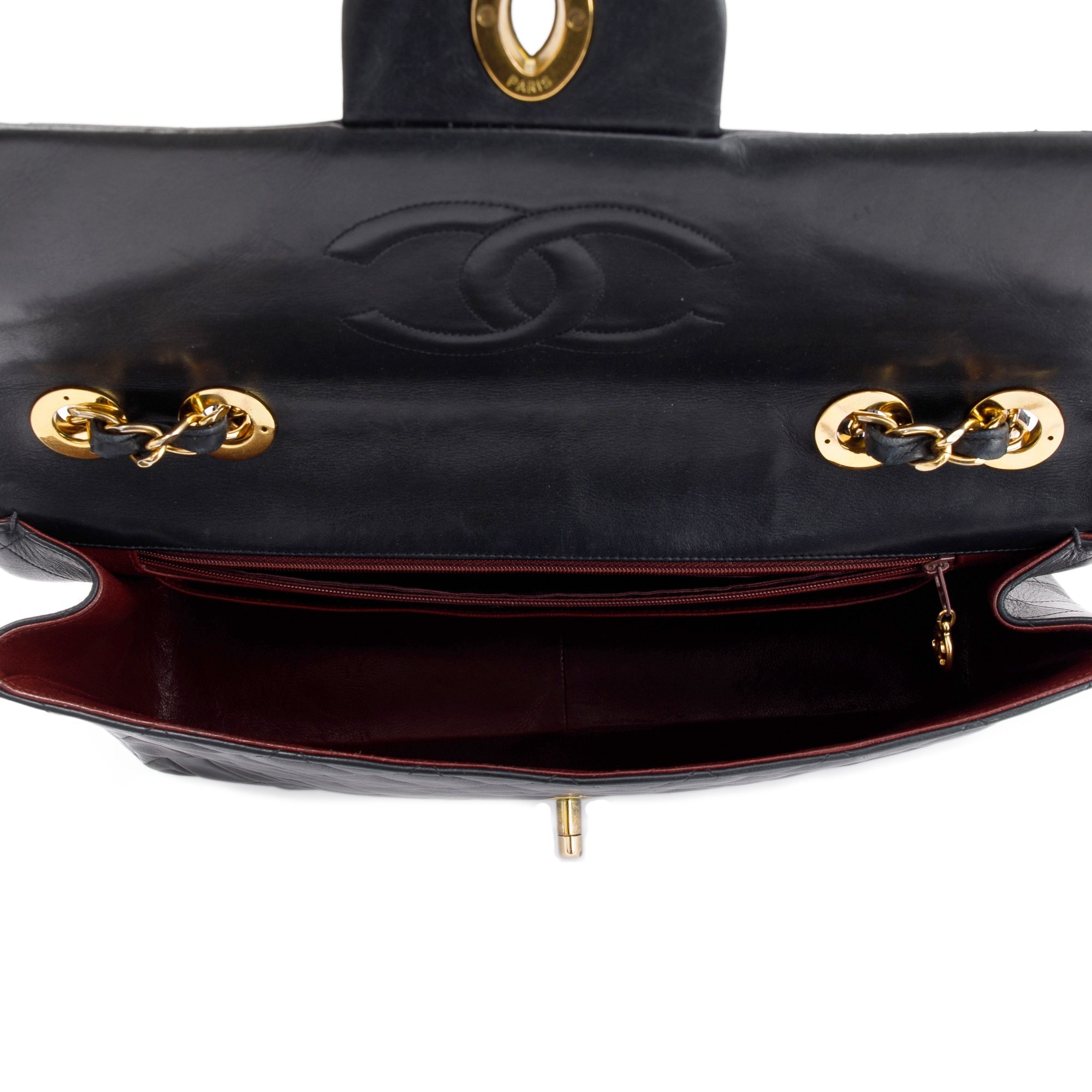 Chanel Black Vintage XL Jumbo Maxi Single Flap Bag