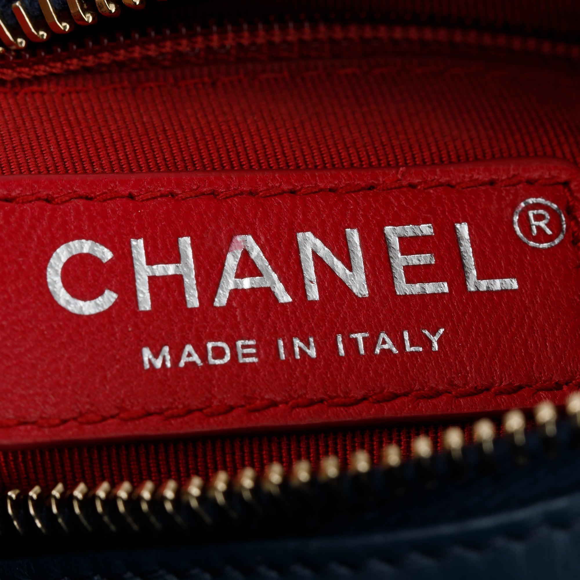 Chanel Blue Calfskin Leather Small Gabrielle Hobo w/ Box & Authenticity Card