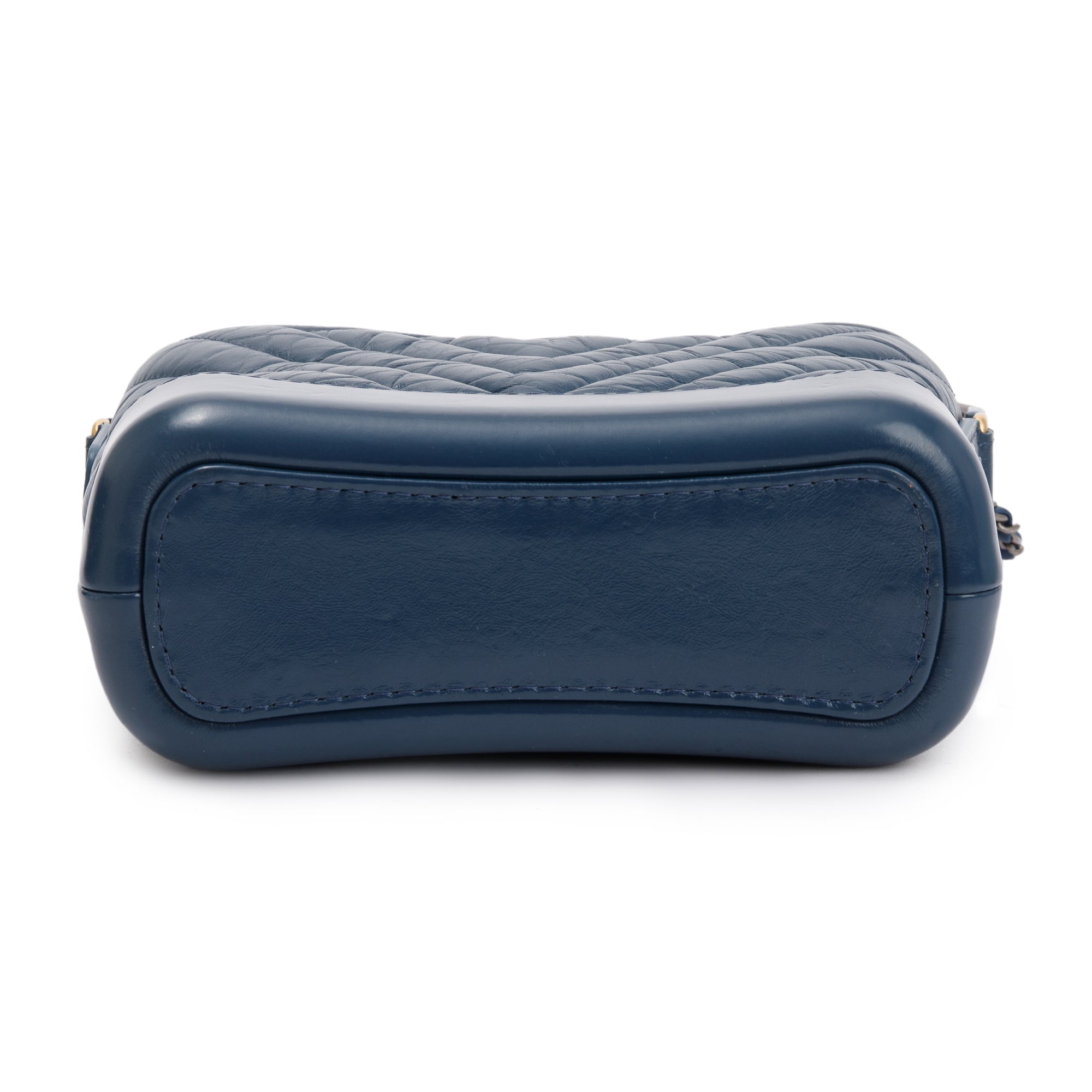 Chanel Blue Calfskin Leather Small Gabrielle Hobo w/ Box & Authenticity Card