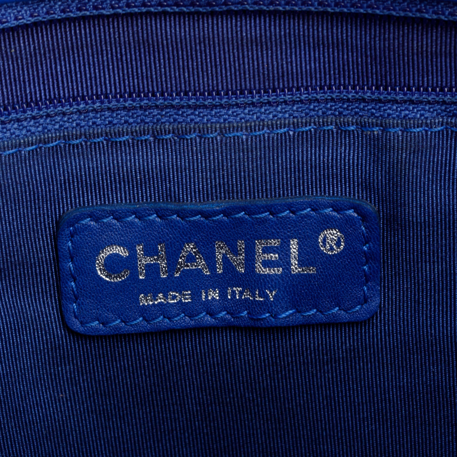 Chanel Blue Caviar Leather Grand Shopping Tote (GST)