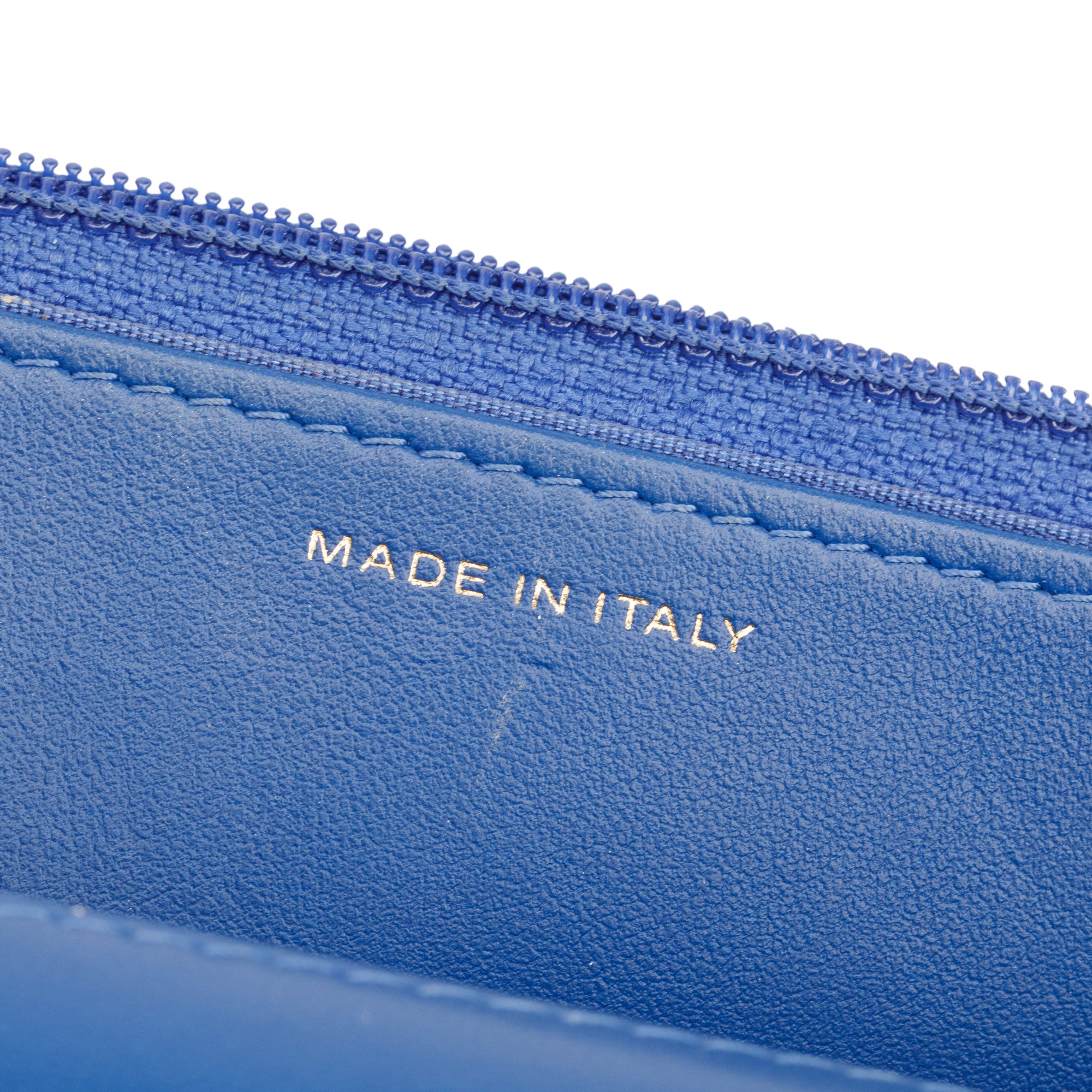 Chanel Blue Lambskin Leather 19 Wallet On Chain w/ Box & Authenticity Card