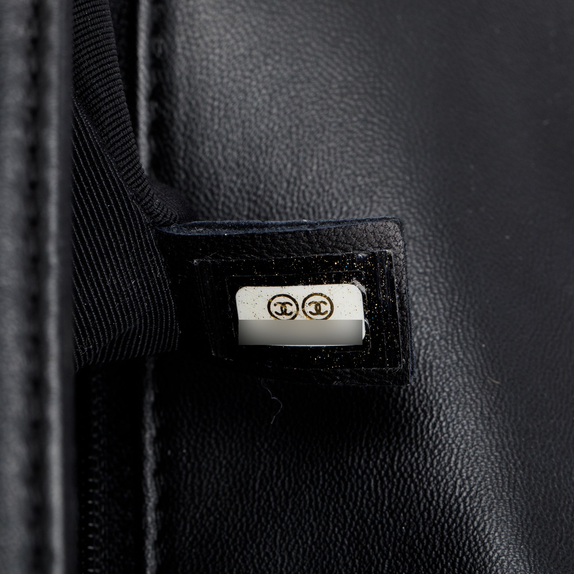 Chanel Blue/Black Quilted Lambskin Leather XL Boy Bag