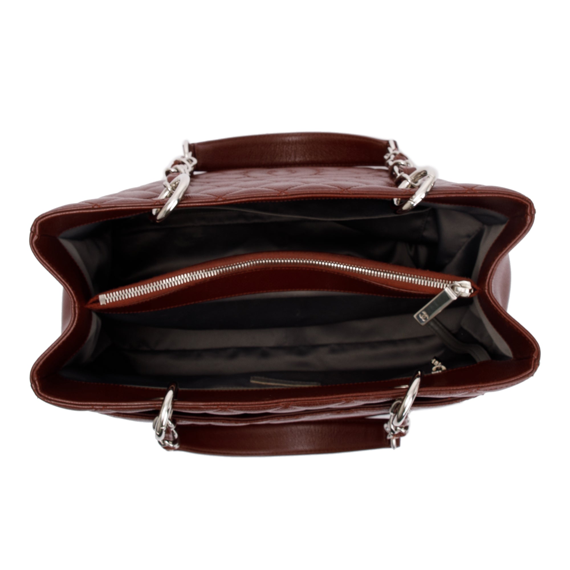 Chanel Burgundy Caviar Leather Grand Shopping Tote (GST)