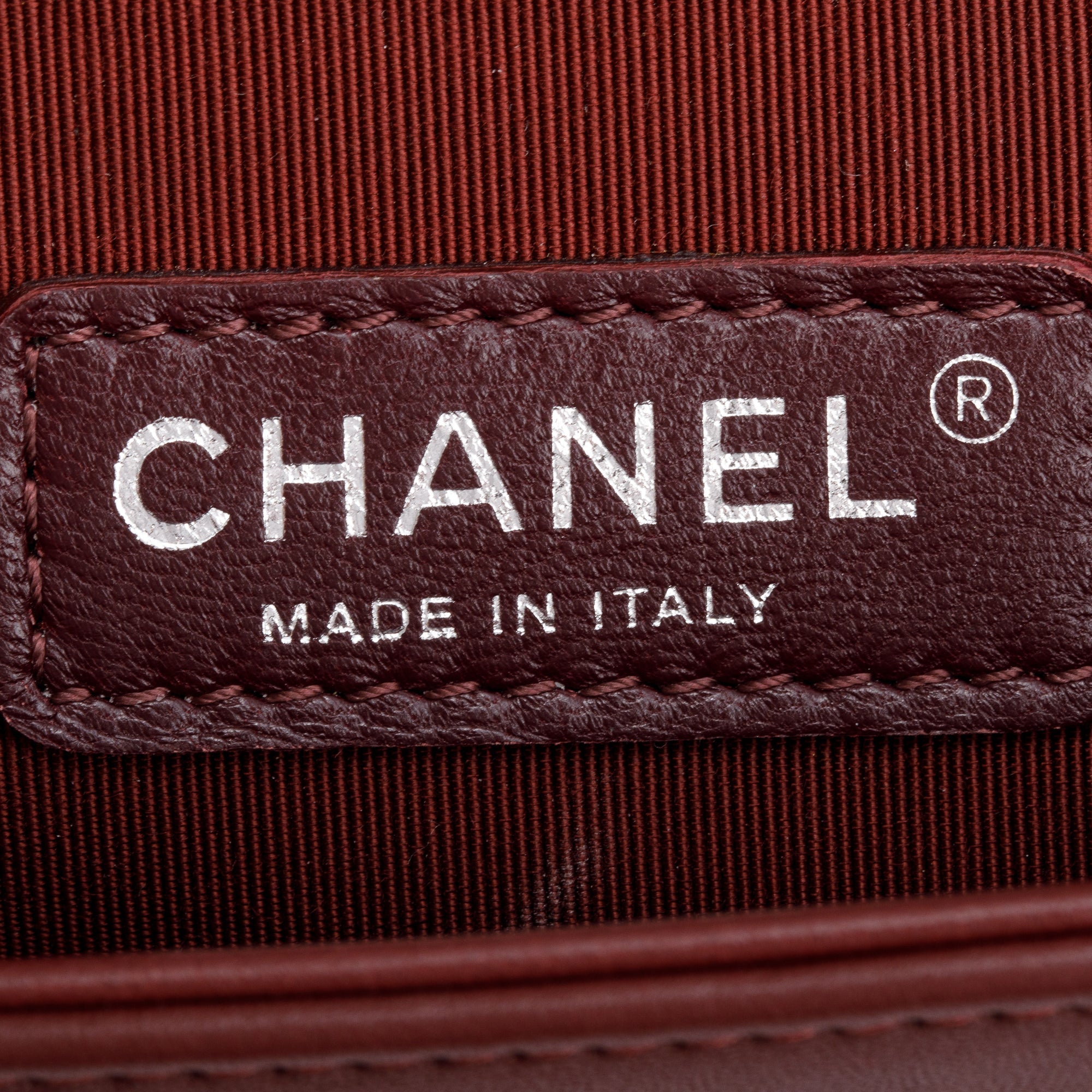 Chanel Burgundy Quilted Velvet Small Boy Bag w/ Box & Authenticity Card