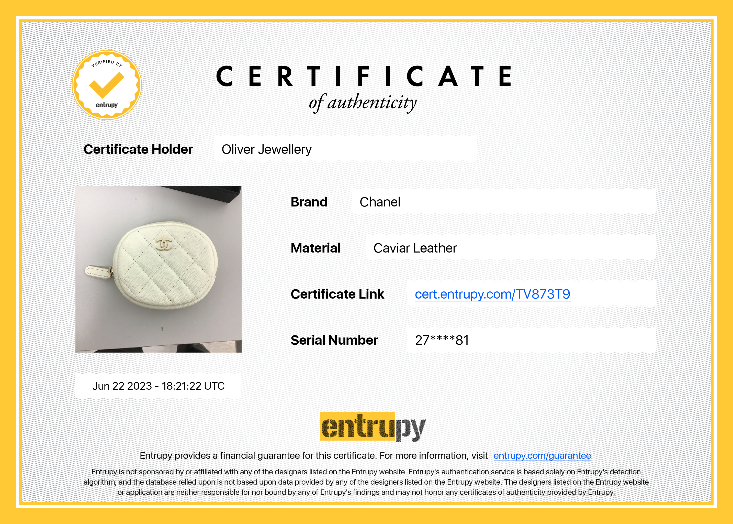 Chanel Classic Zip Around Coin Purse w/ Authenticity Card