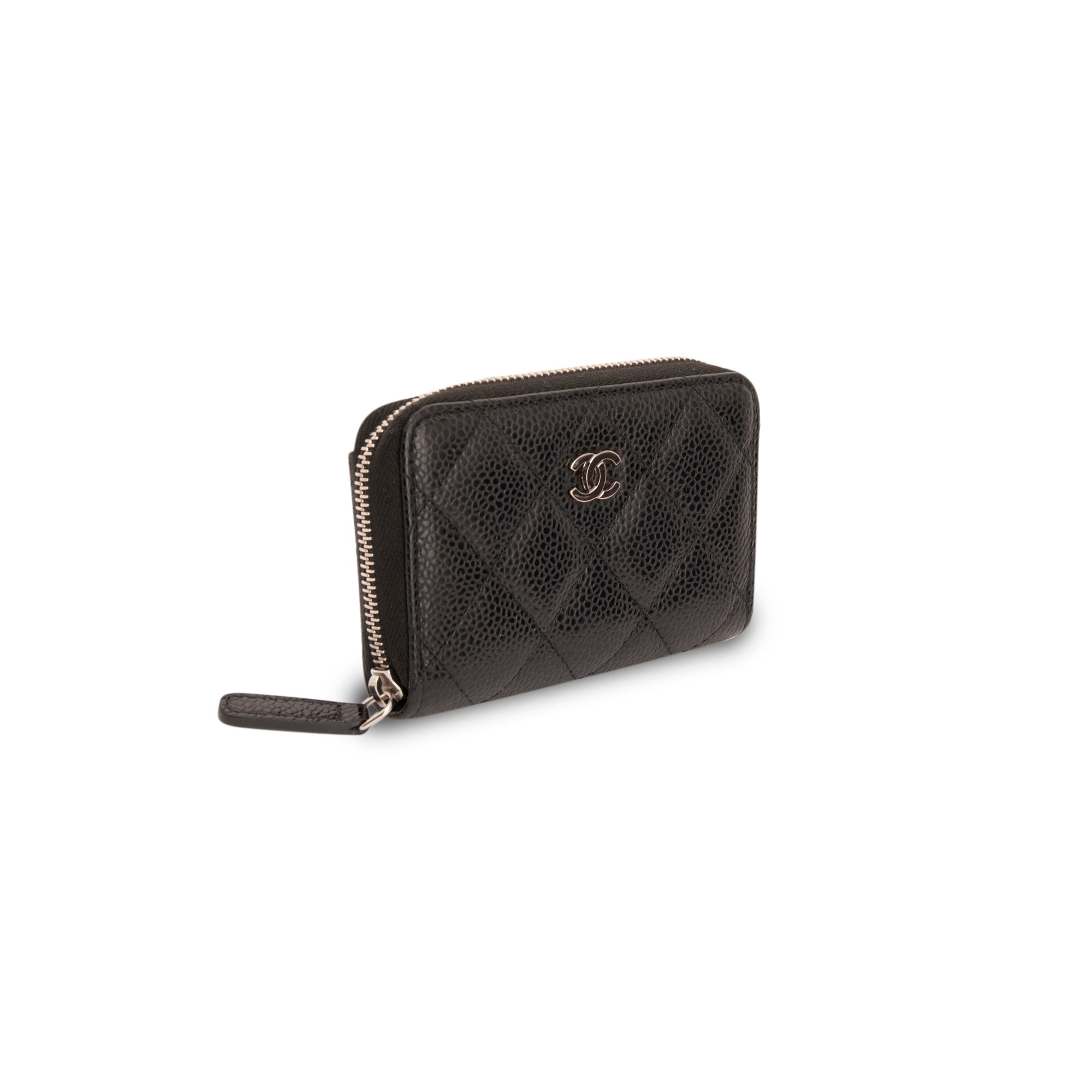 Chanel Classic Zipped Coin Purse w/ Box & Receipt