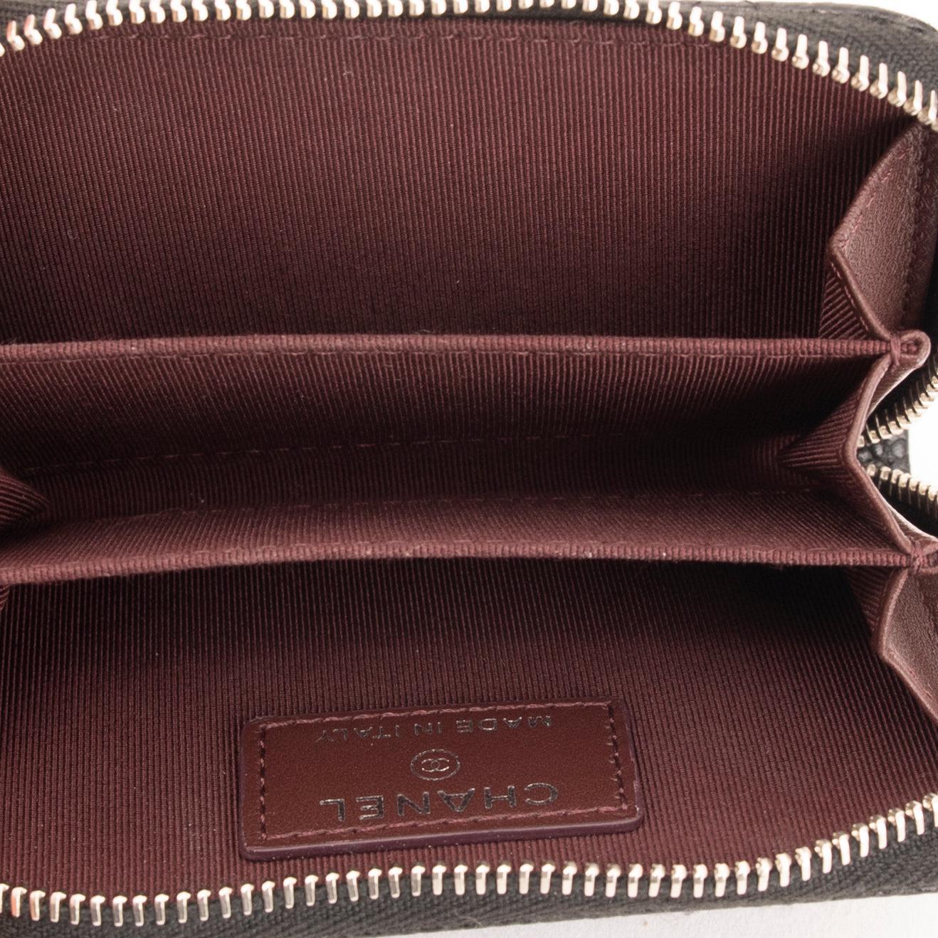 Chanel Classic Zipped Coin Purse w/ Box & Receipt