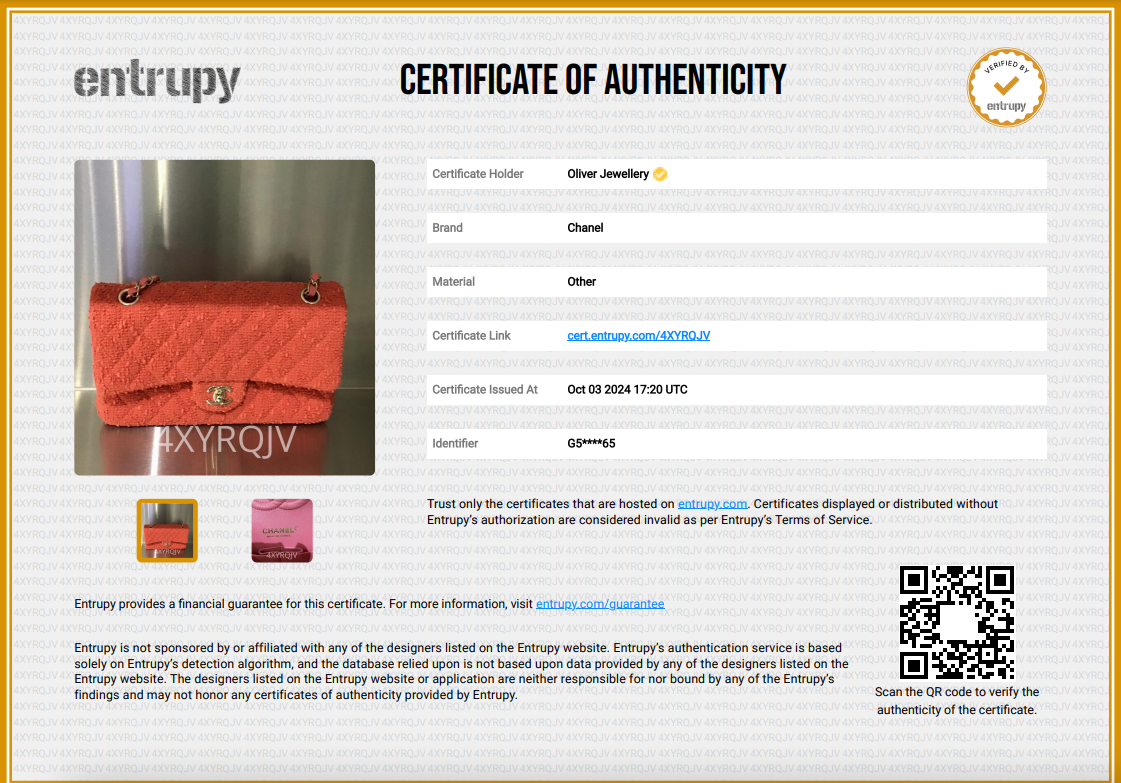 Chanel Coral Tweed Classic Medium Double Flap Bag