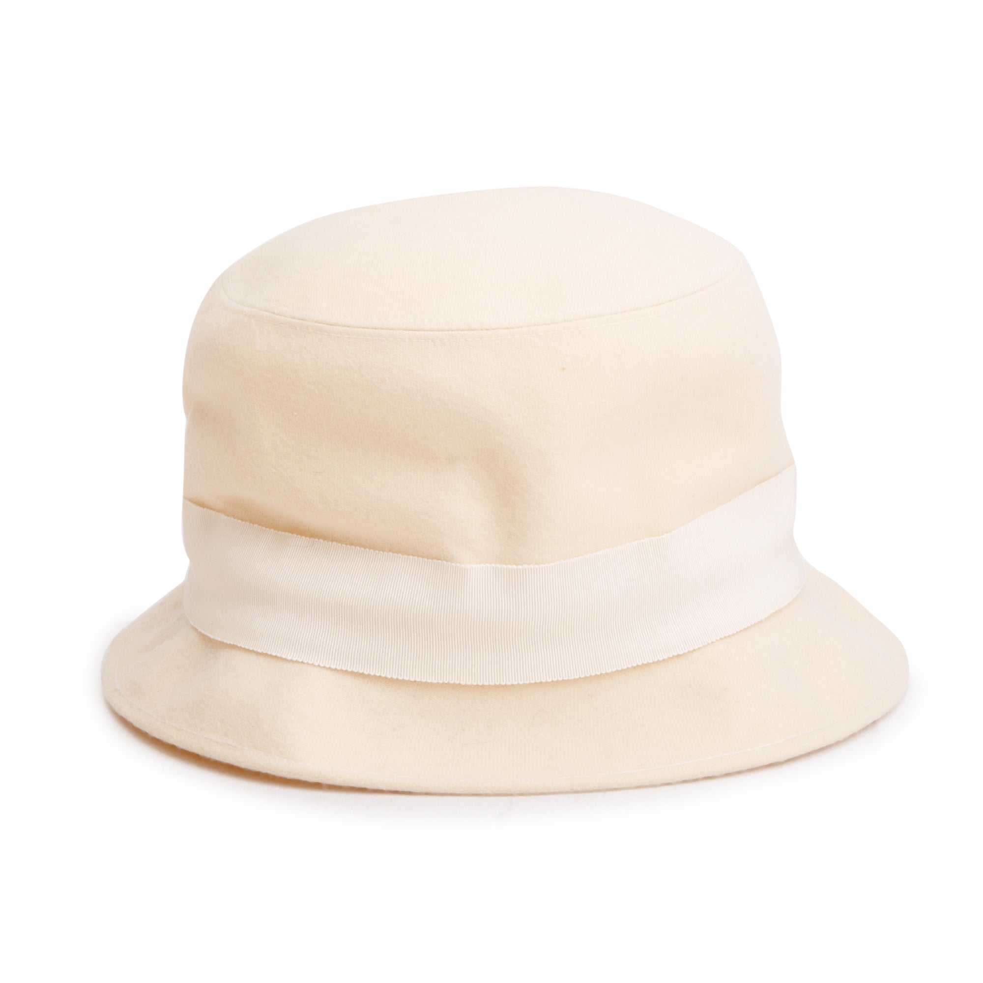 Chanel Creme Wool Bucket Hat