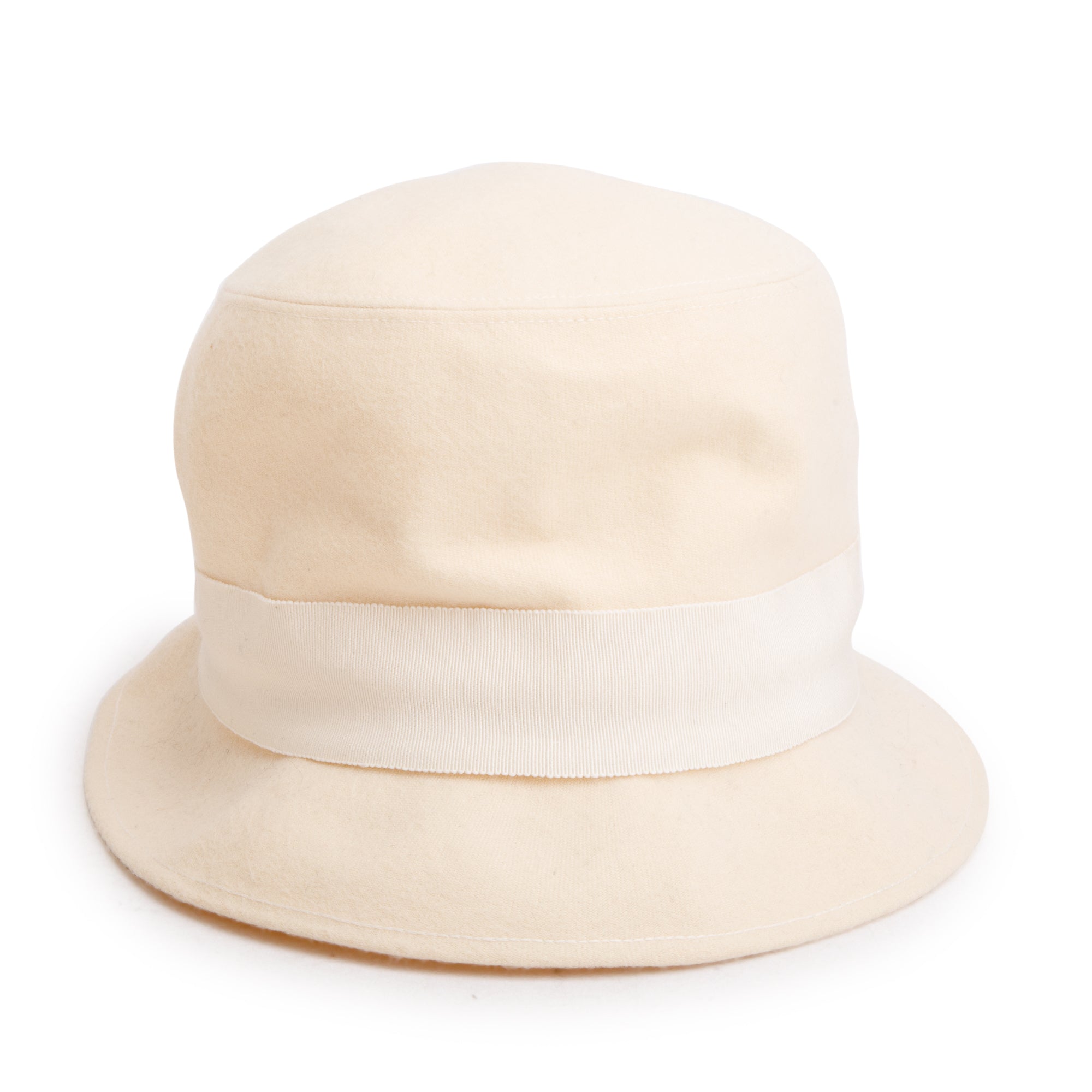 Chanel Creme Wool Bucket Hat