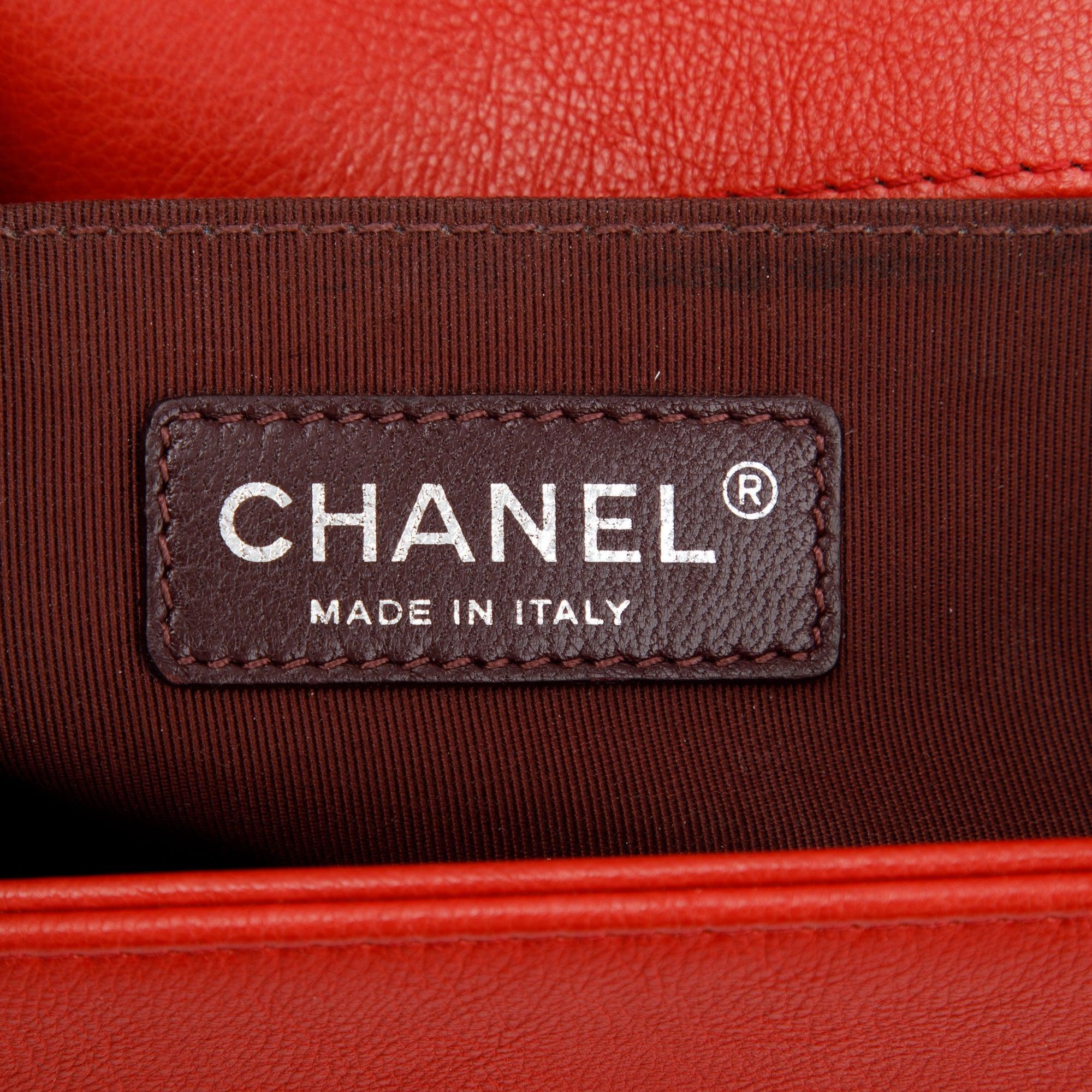 Chanel Double Stitch Medium Boy Bag w/ Box, Receipt & Authenticity Card