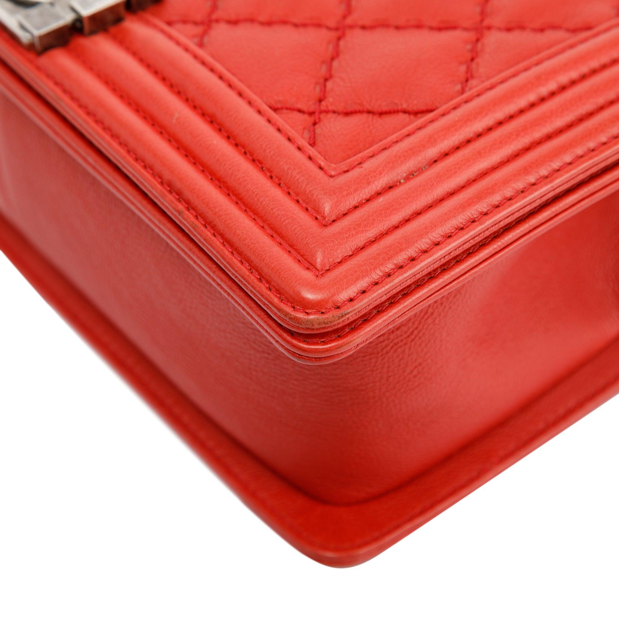 Chanel Double Stitch Medium Boy Bag w/ Box, Receipt & Authenticity Card