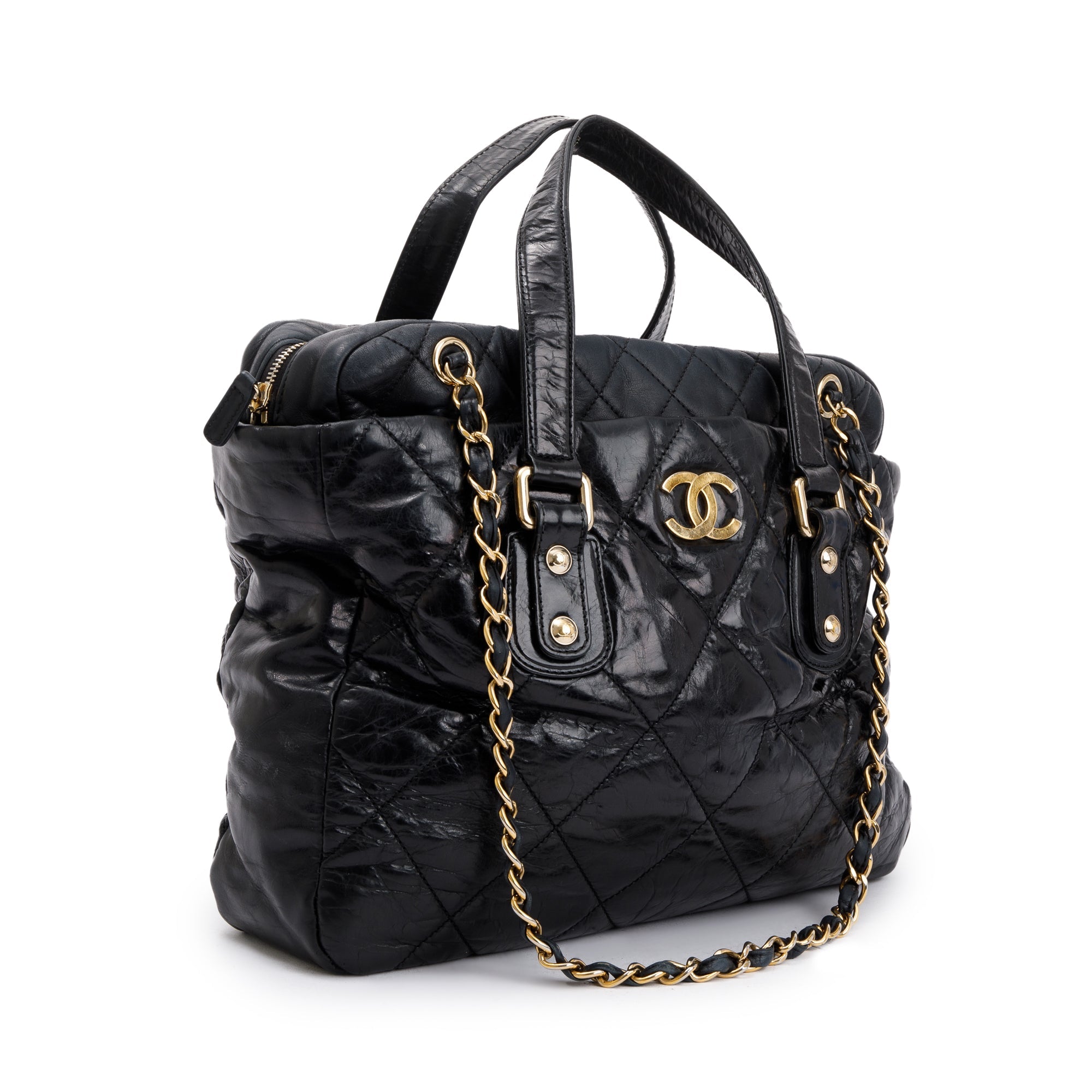 Chanel Glazed Calfskin Leather Portobello Tote