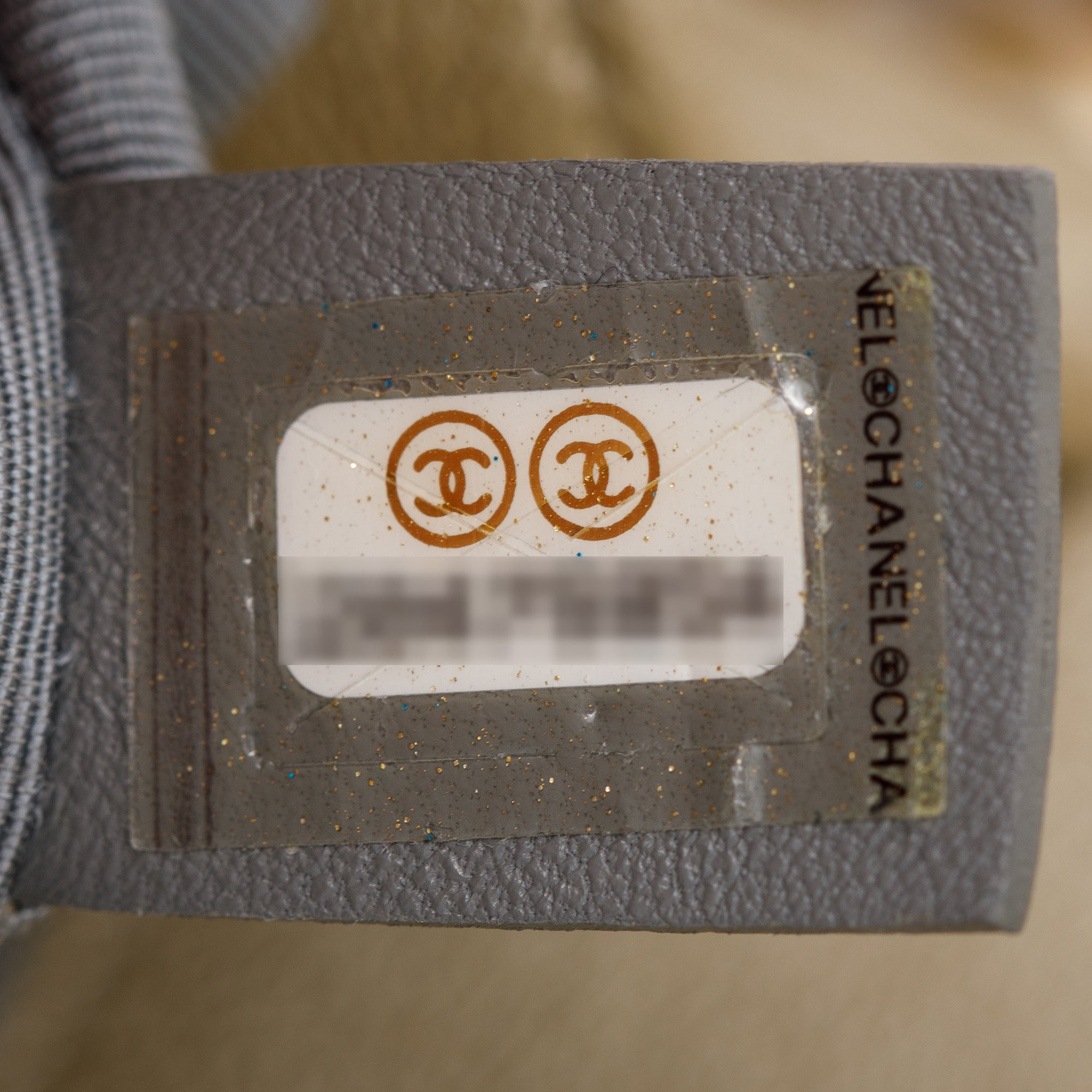 Chanel Gold Metallic Lambskin Leather CC Cutout Small Boy Bag