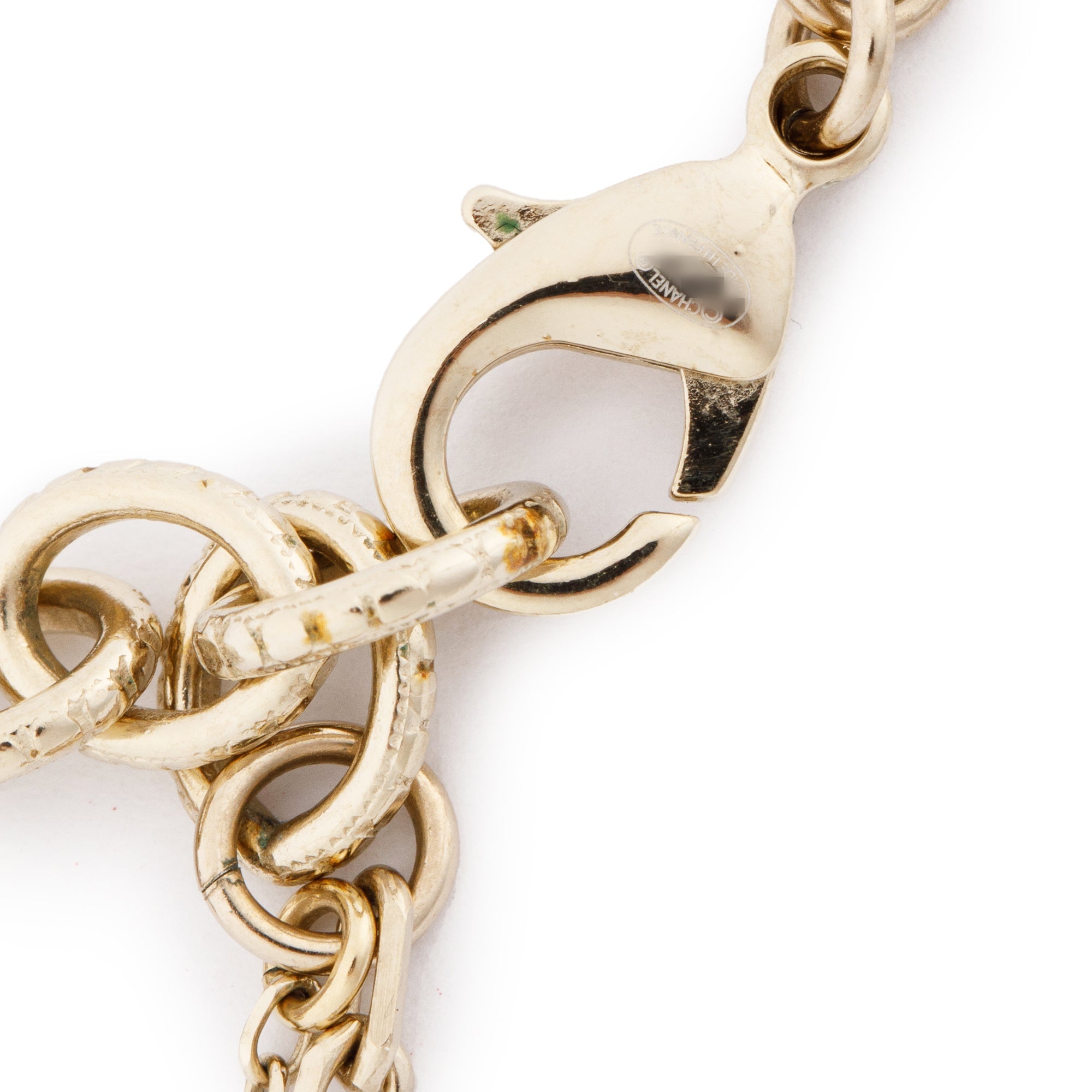 Chanel Gold Plated I Love Chanel Pendant Necklace w/ Box