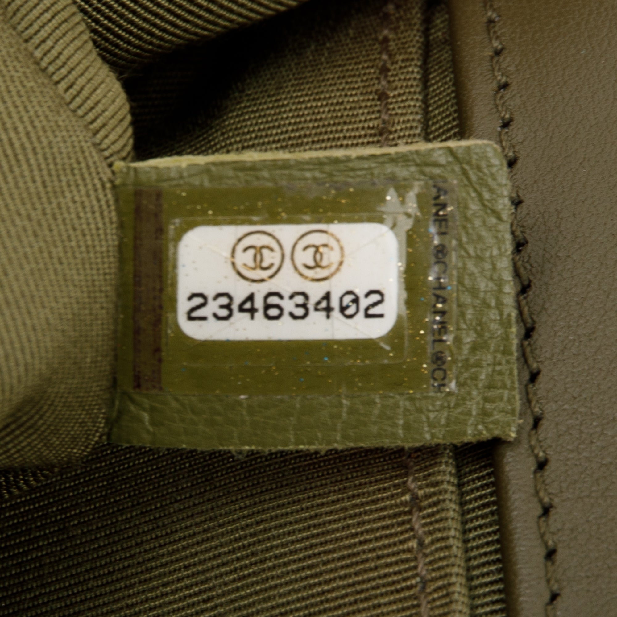 Chanel Green Lambskin Medium Boy Bag