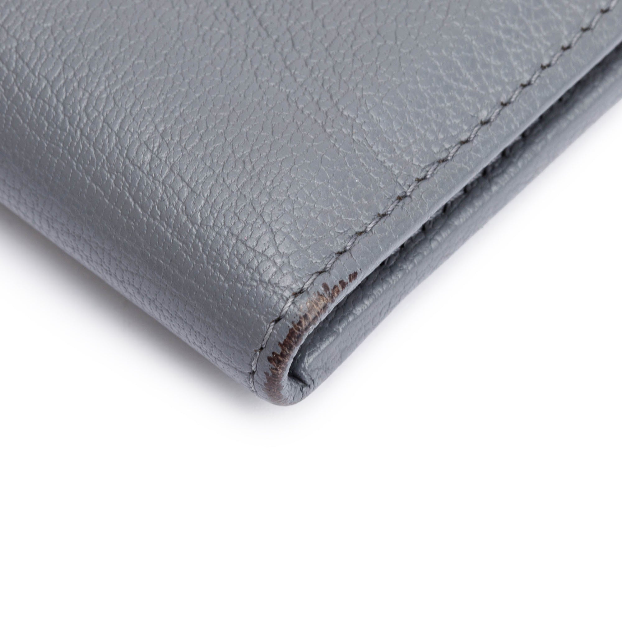 Chanel Grey Calfskin Leather CC Pocket Organizer