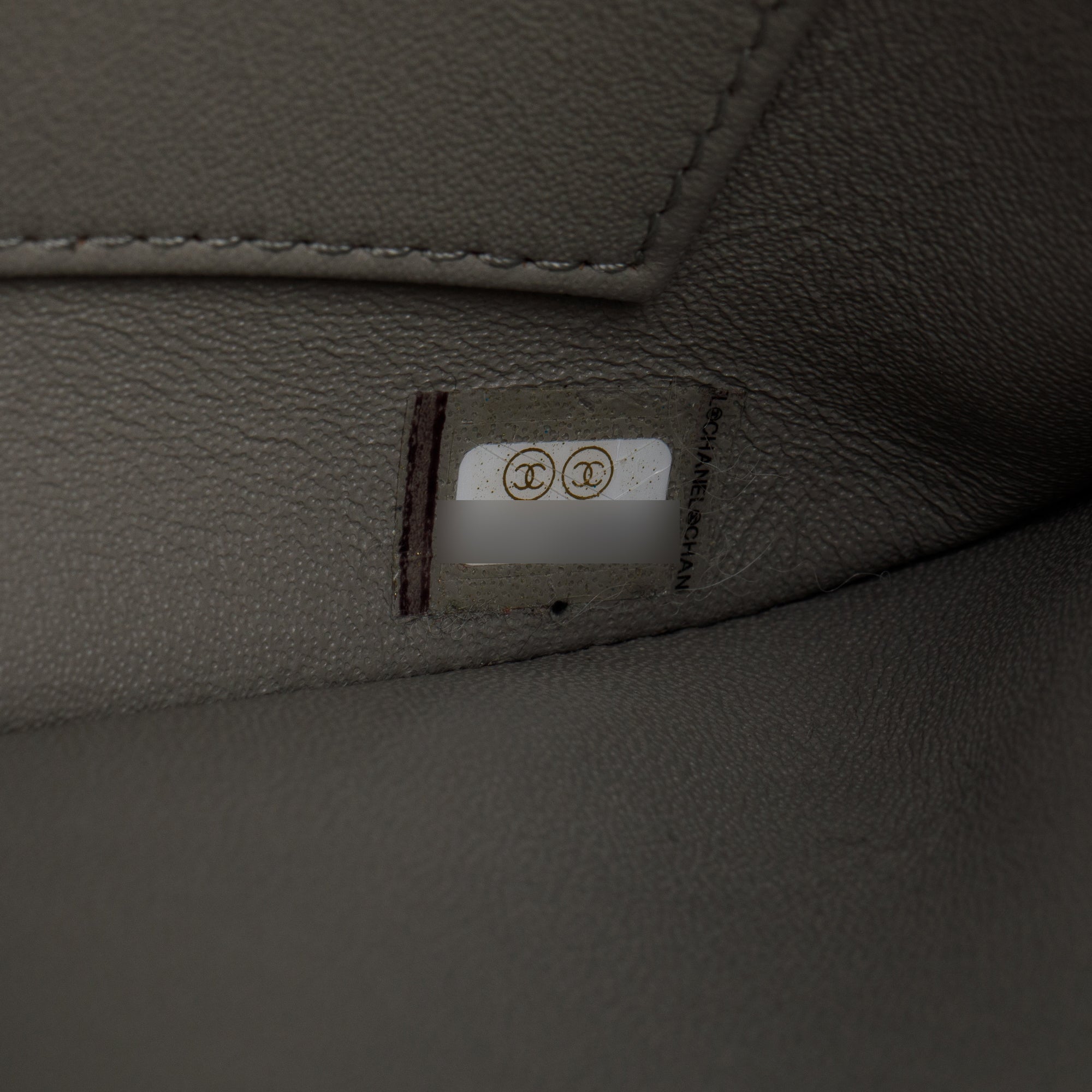 Chanel Grey Quilted Lambskin Trendy CC Medium Top Handle Flap Bag w/ Authenticity Card