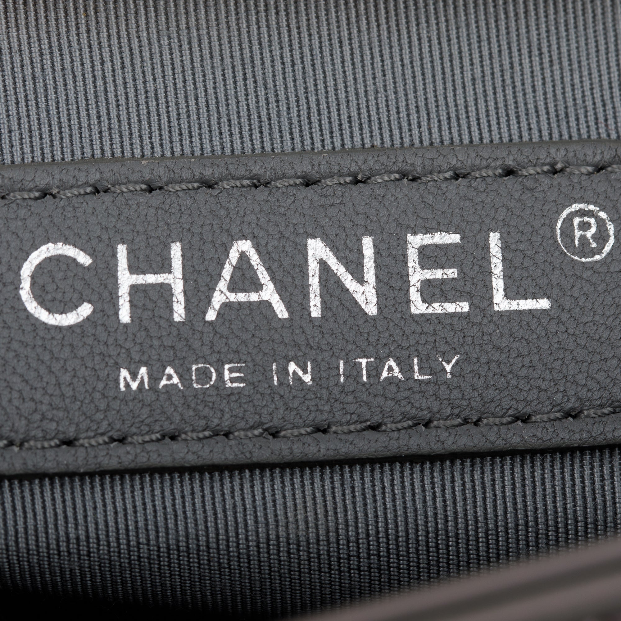 Chanel Iridescent Patent Leather Reverso Boy Shopping Tote w/ Box