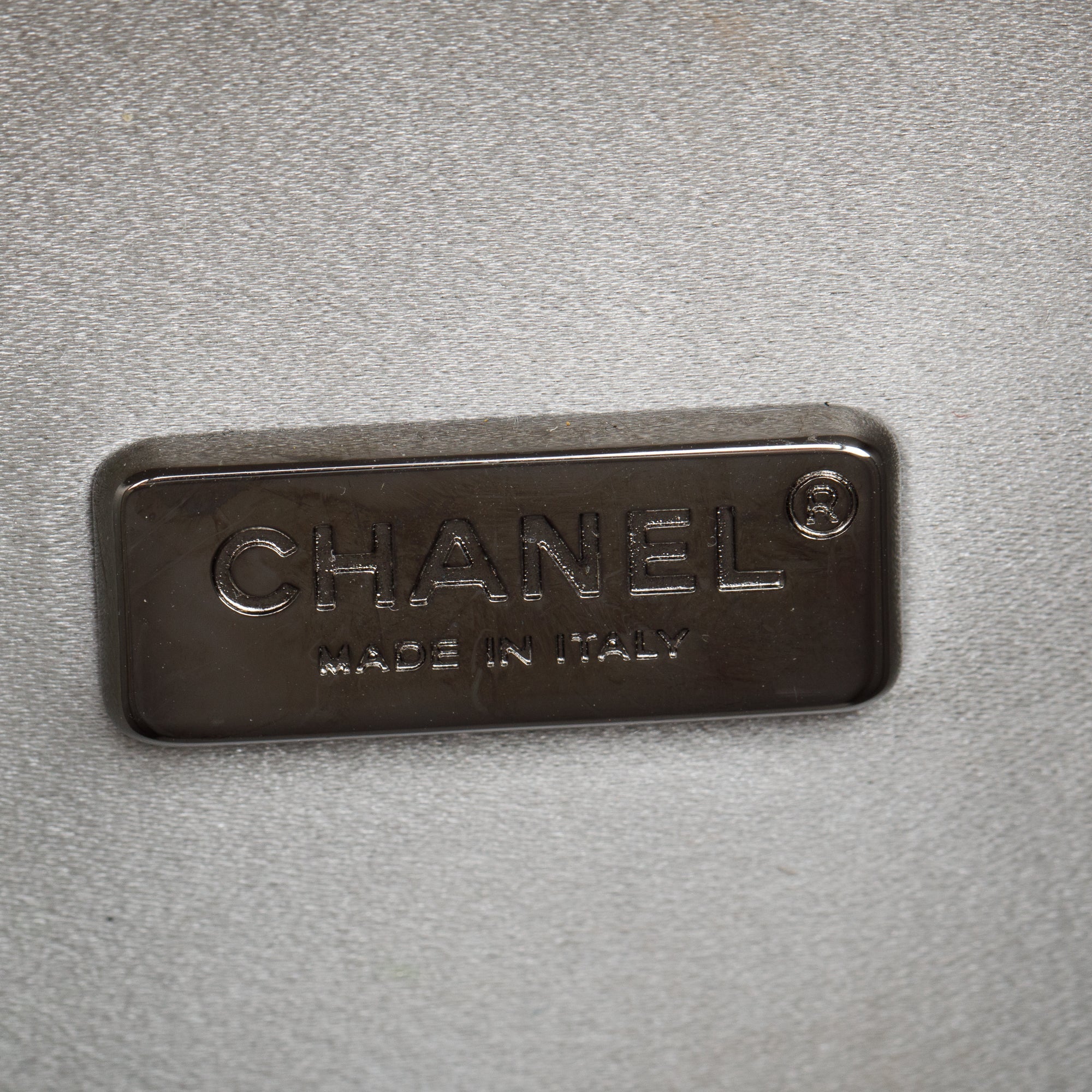 Chanel Iridescent Silver Goatskin Leather Faux Pearl & Strass Lait de Coco Milk Carton Bag