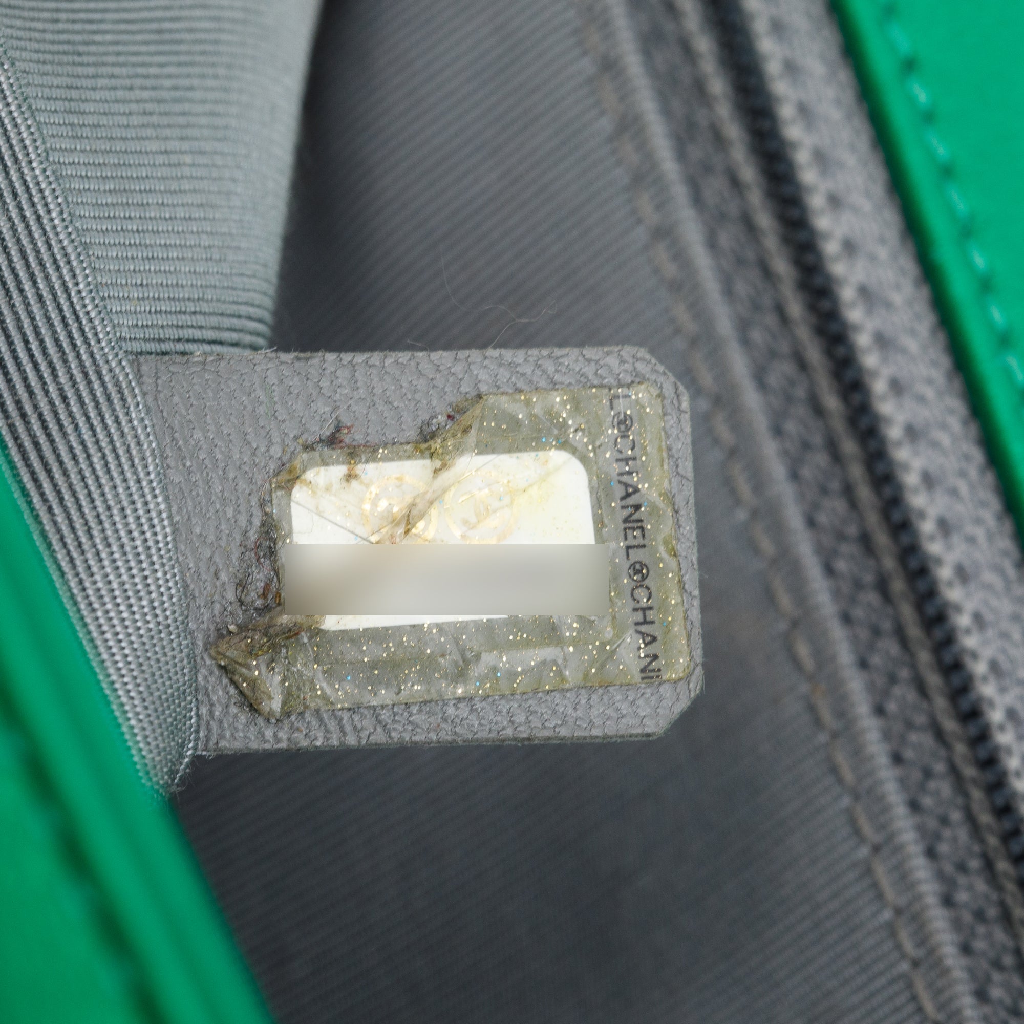 Chanel Metallic Green Quilted Calfskin Leather New Medium Boy Bag