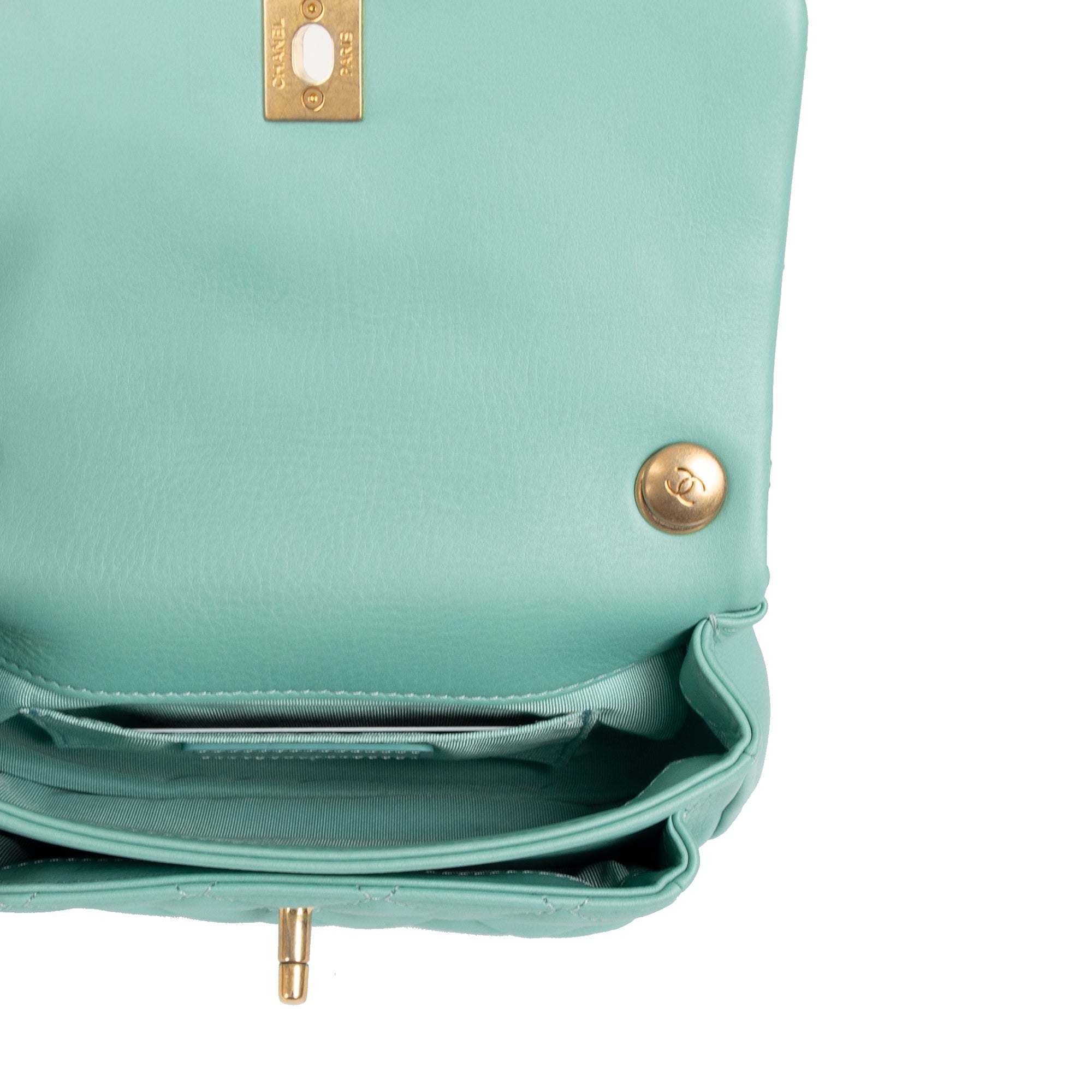 Chanel Mini Top Handle Flap Bag w/Authenticity Card